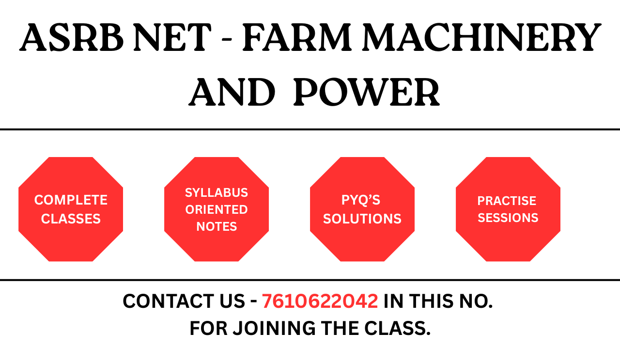 ASRB NET  - FARM MACHINERY AND POWER