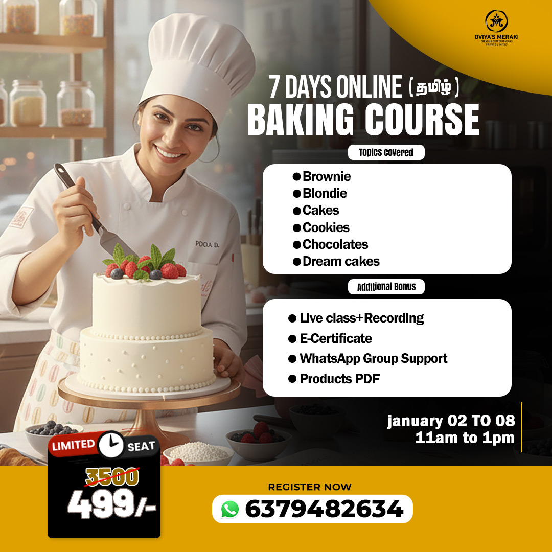 7 Days LIVE Online Baking Crash Course