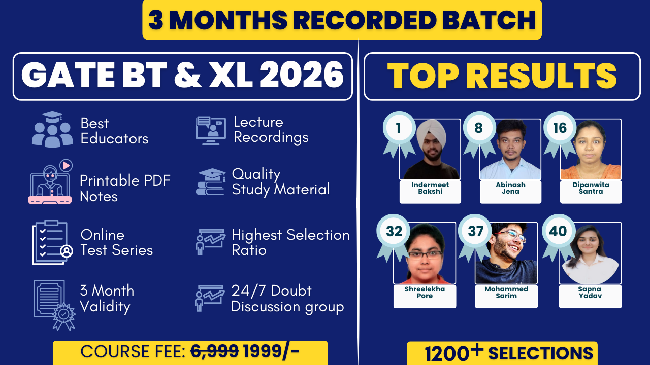GATE (BT & XL) 3 Months Recorded Batch
