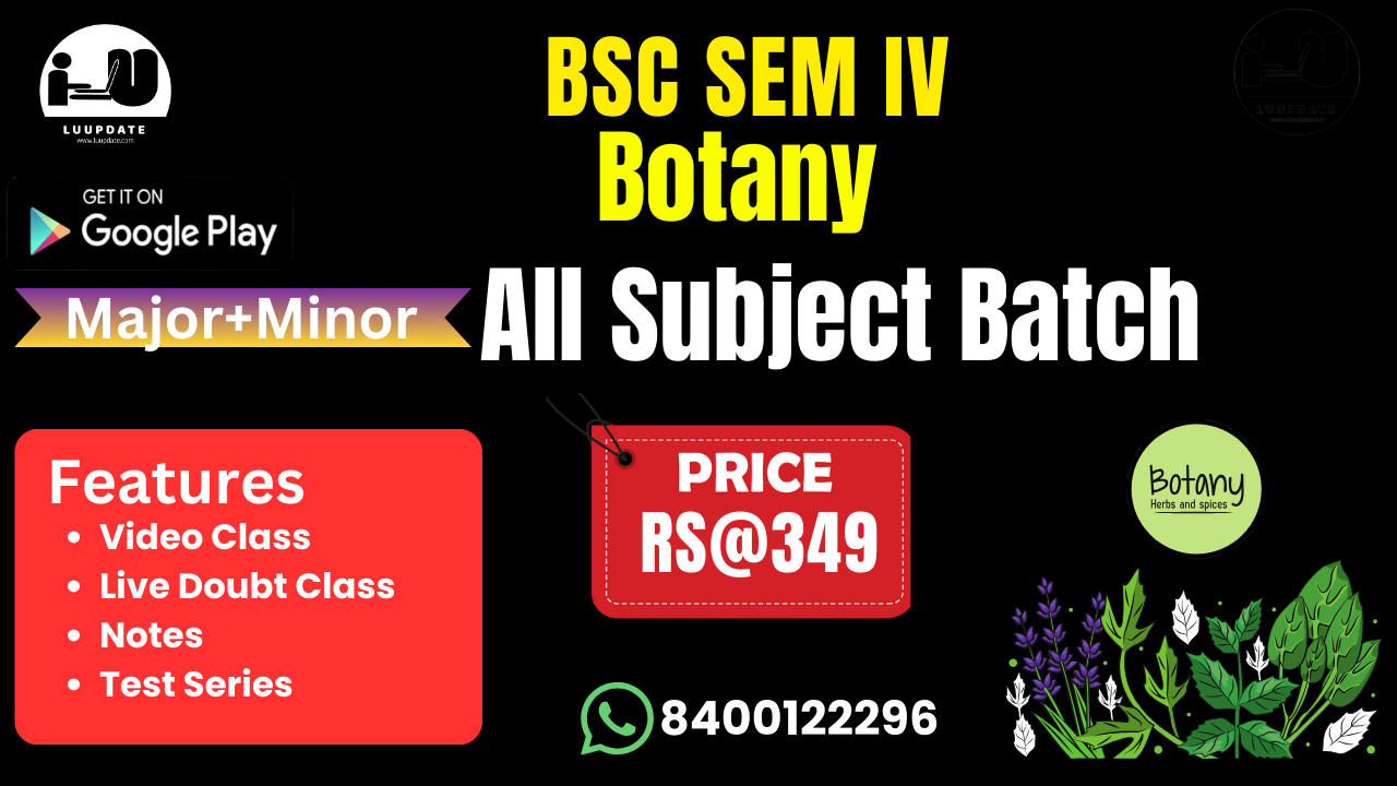 Botany BSC SEM IV