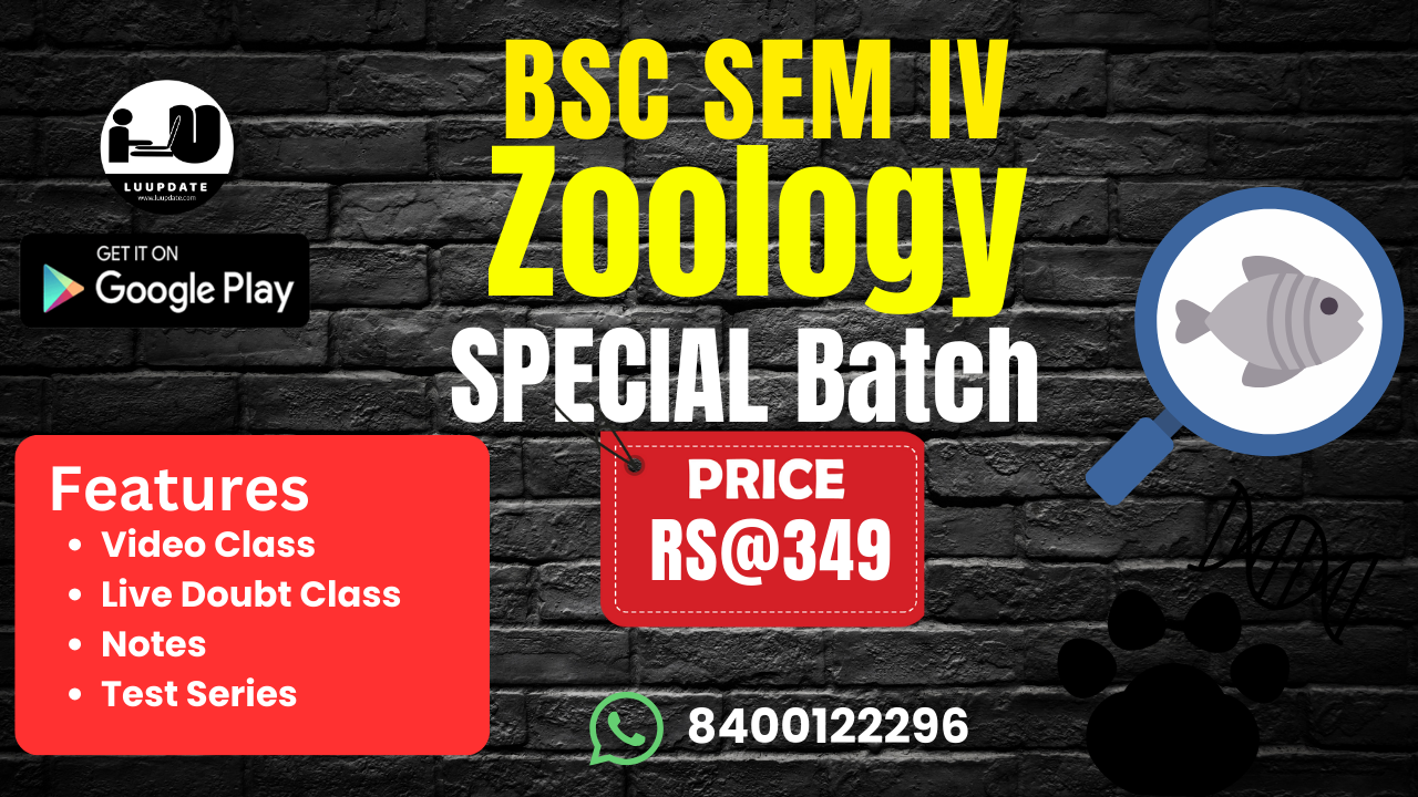 Zoology BSC Sen IV