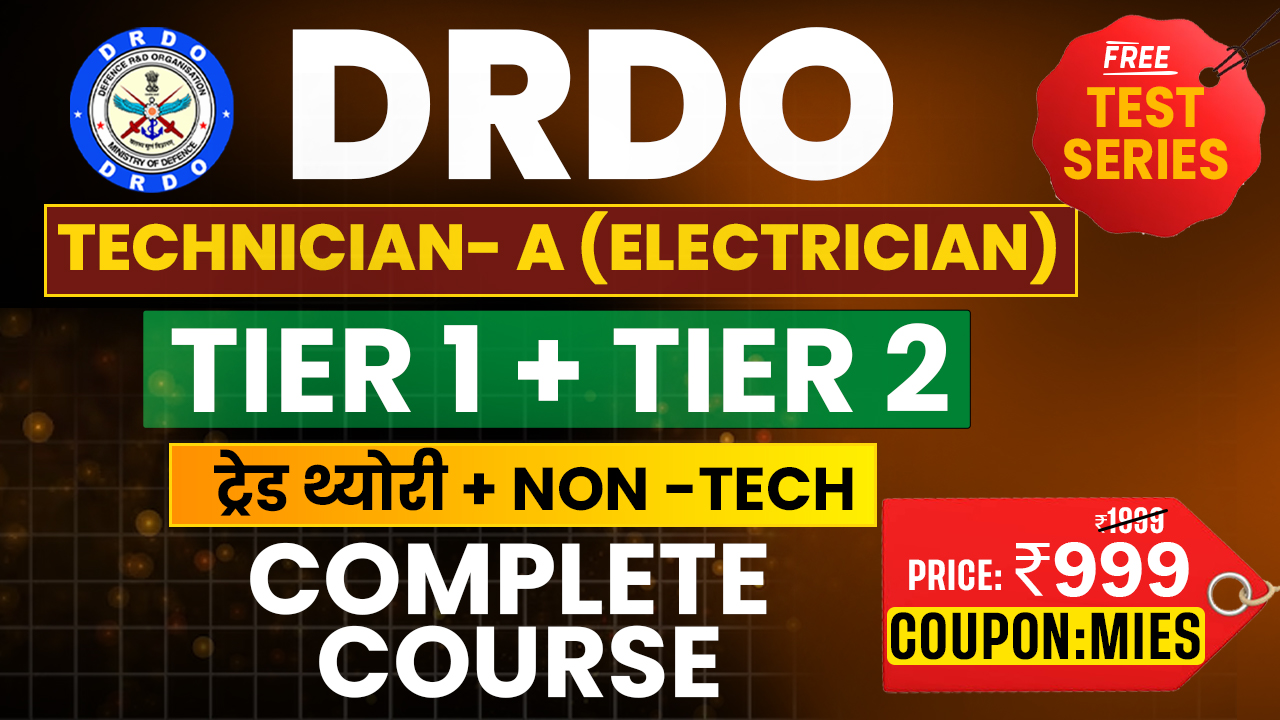 DRDO CEPTAM 11 Technician-A (Electrician) Combo (CBT-1 +2))