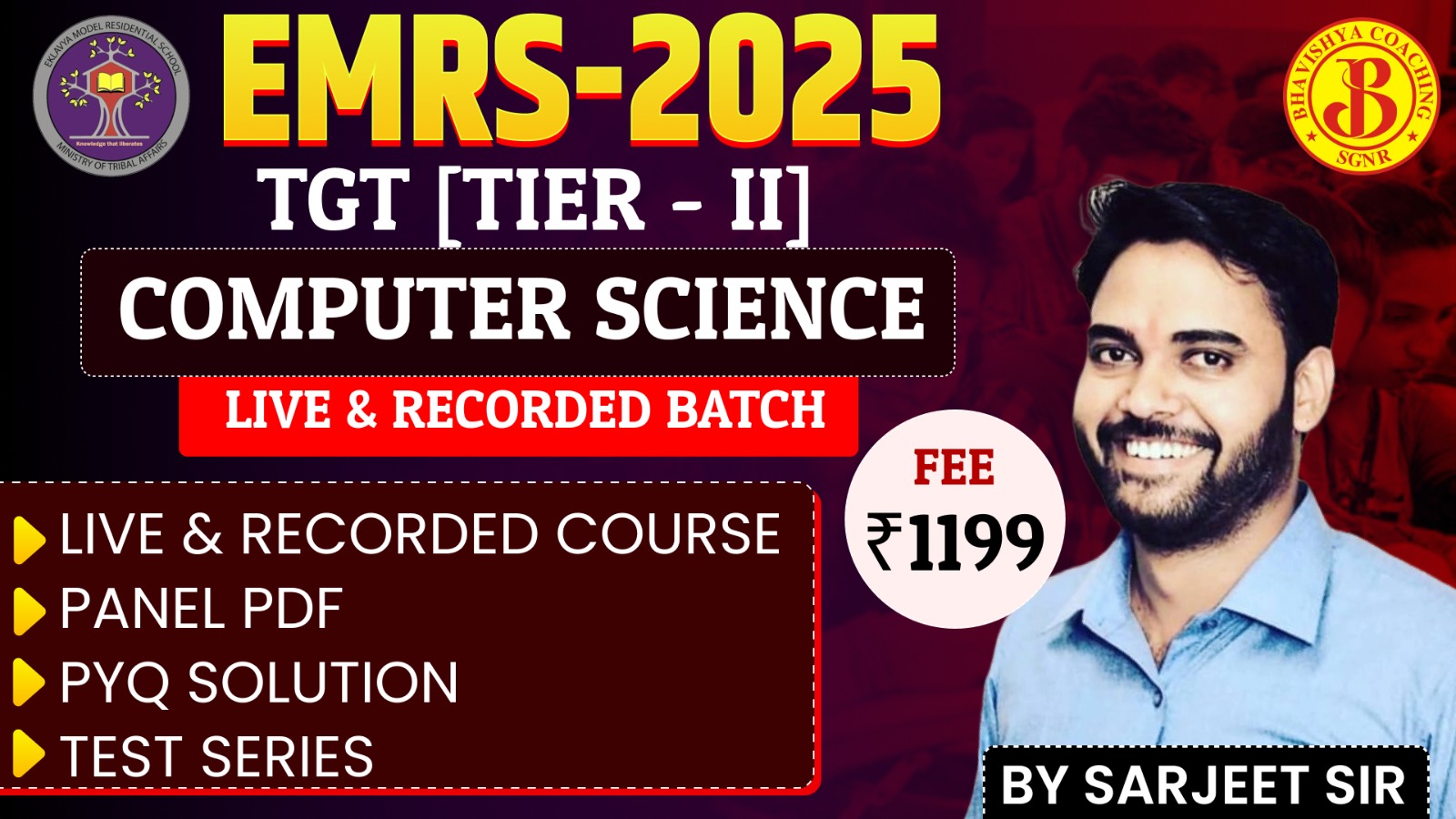 EMRS TGT Tier II Computer Science [Only Tech Part]