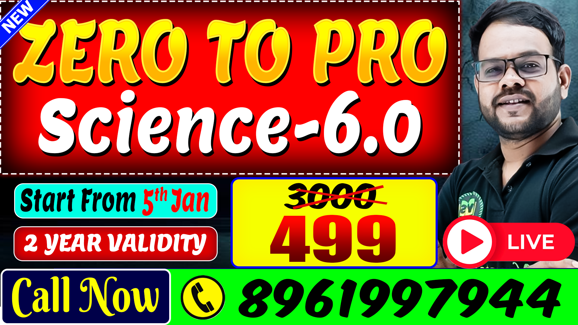 New General Science | ZERO TO PRO 6.0 Live Batch | Complete General Science for All Competitive Exams by Prosenjit Sir