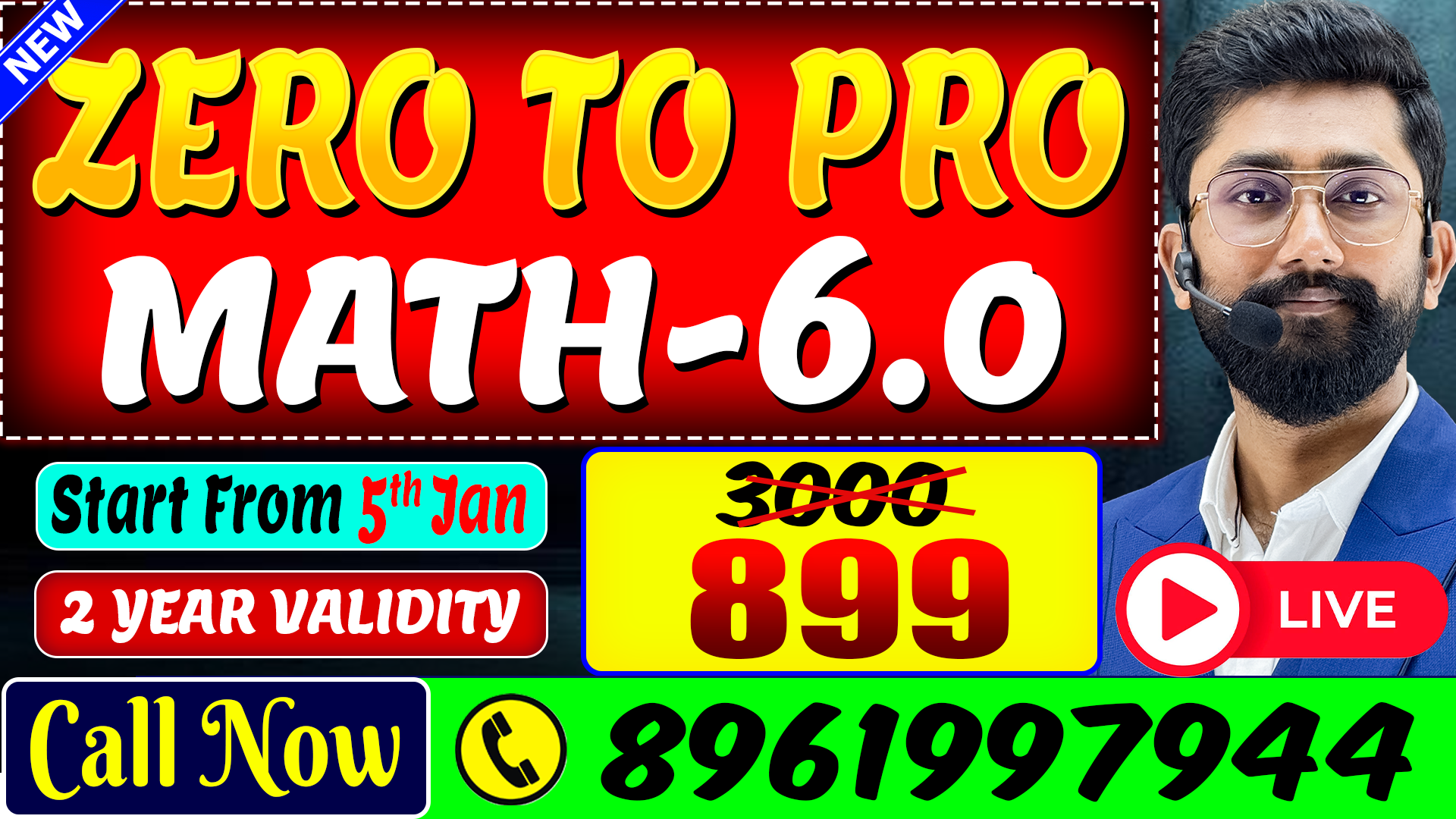 New ZERO TO PRO LIVE Math Batch 6.0 by SUJAN SIR | (Arithmetic+Advance) (PRE+MAINS) for All Competitive Exams | 100% Solutions With Short Tricks live