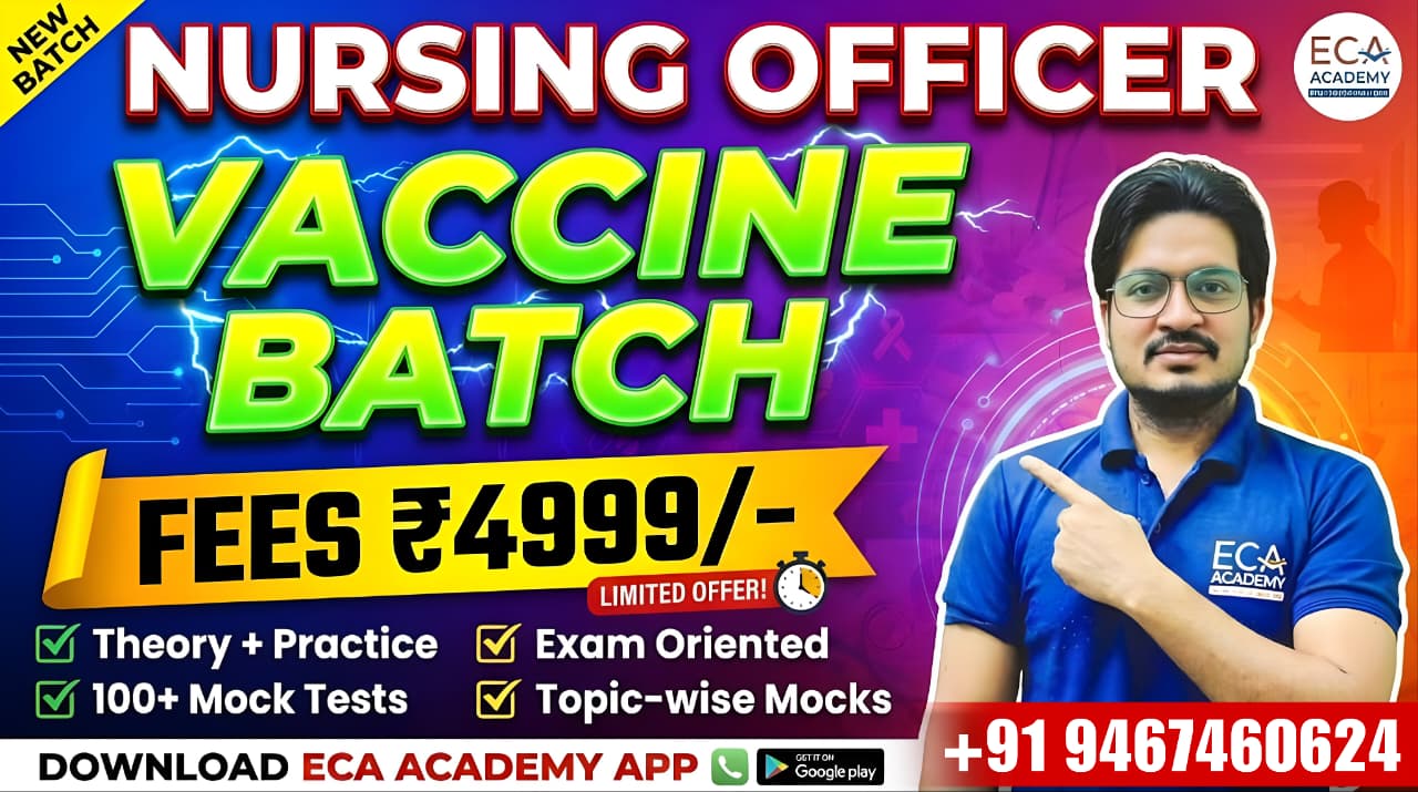 VACCINE BATCH ( NURSING OFFICER ) 