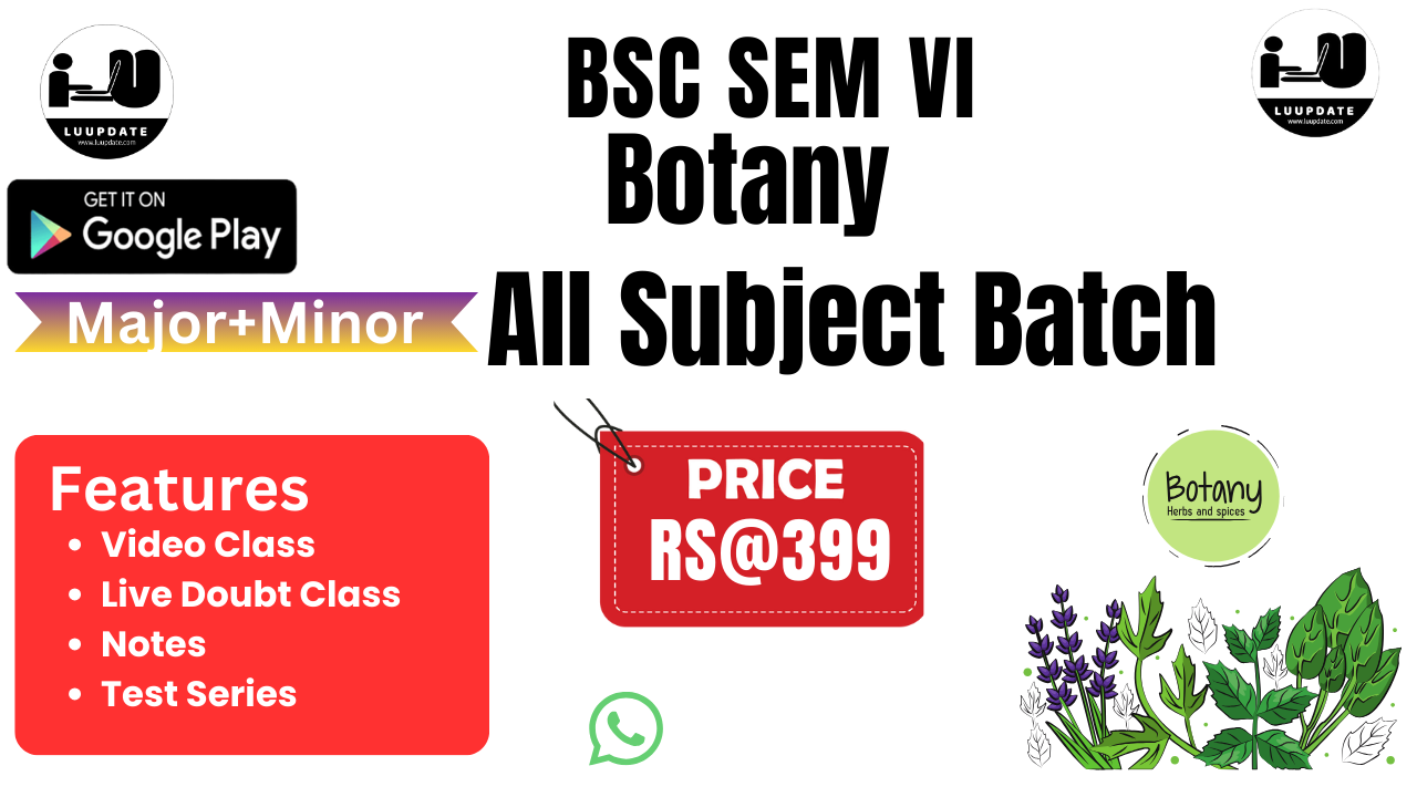 Botany Bsc Sem VI