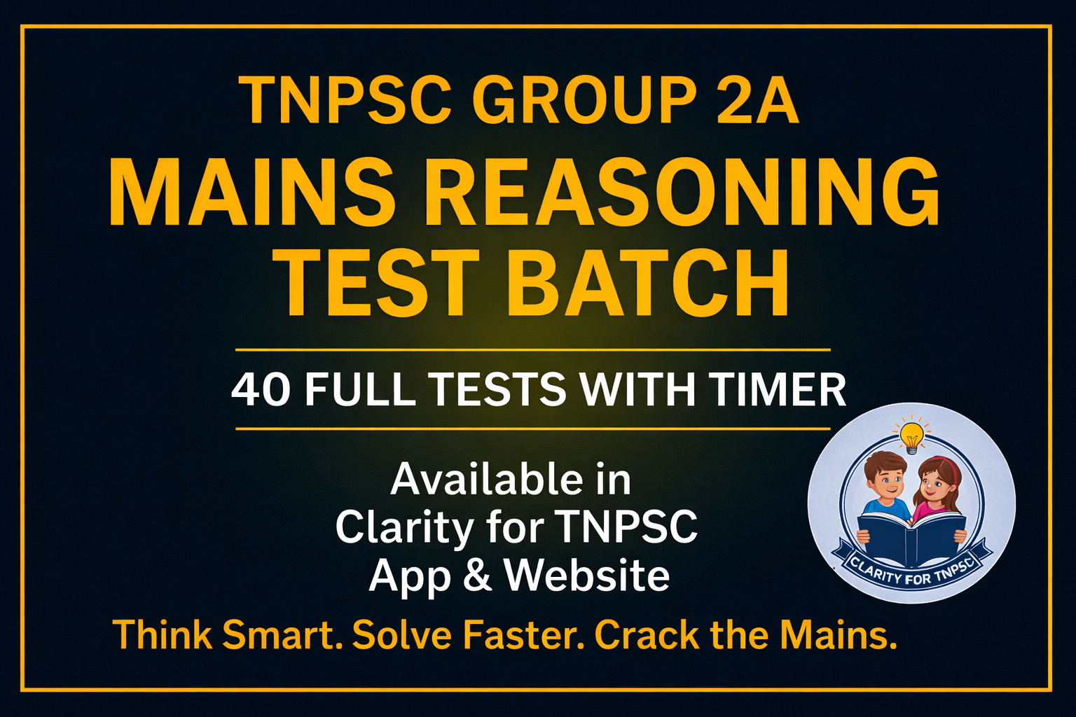 40 Full Tests - Mastering TNPSC Reasoning