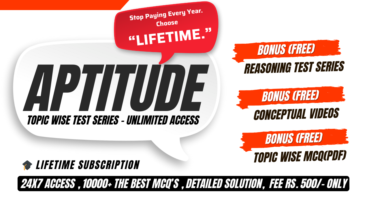 Test Factory Aptitude Test Series Lifetime Pack