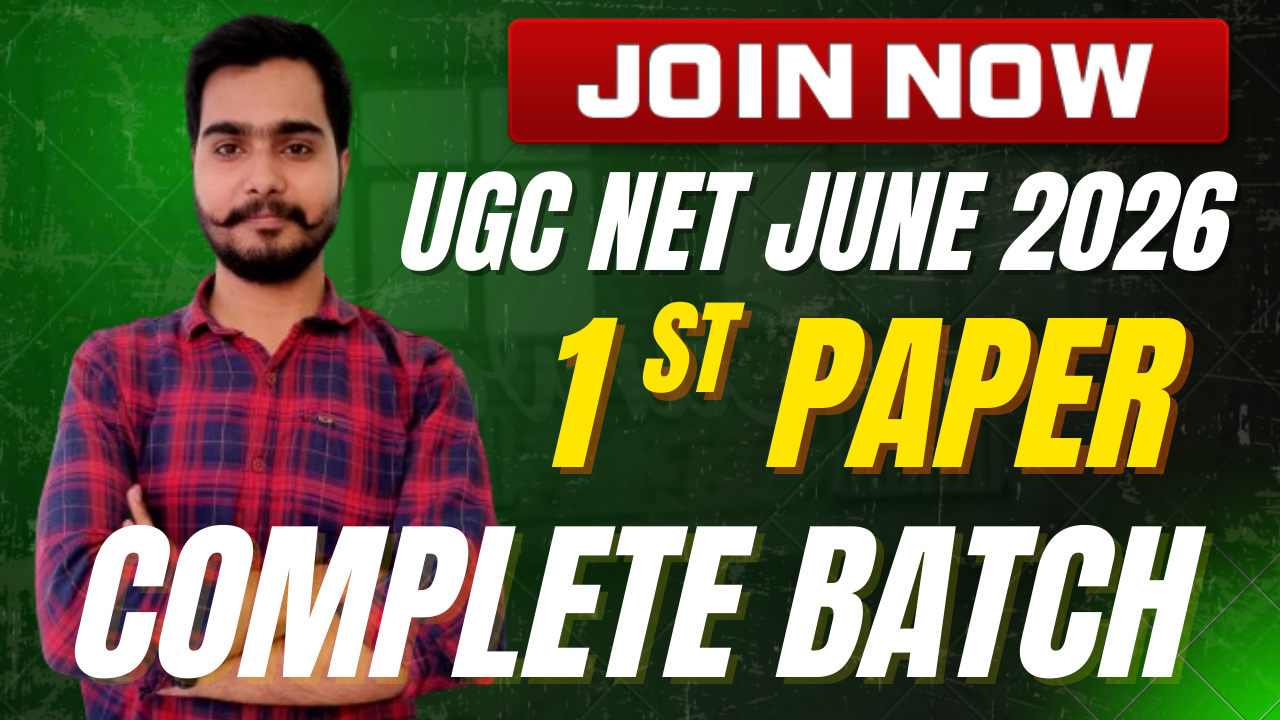 UGC NET 1ST PAPER JUNE 2026