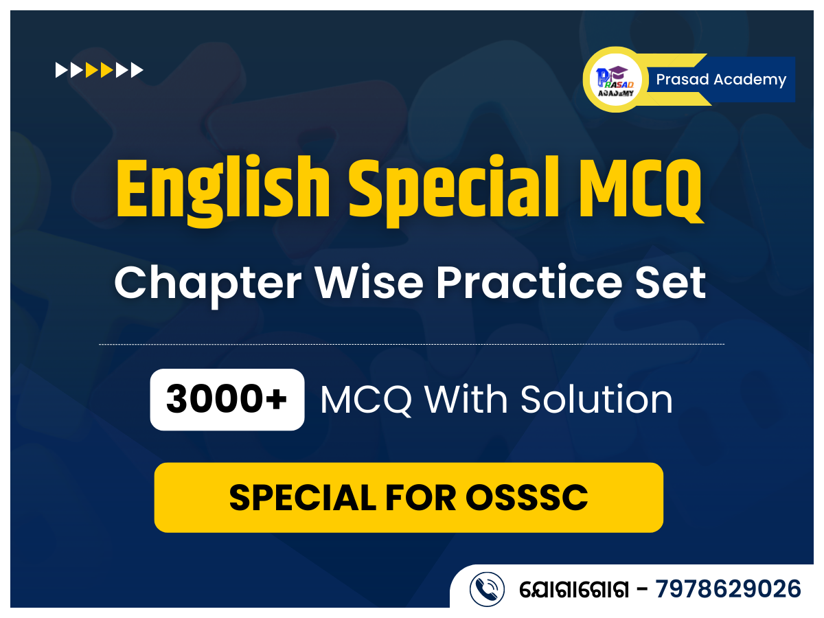 ENGLISH SPECIAL MCQ FOR OSSSC