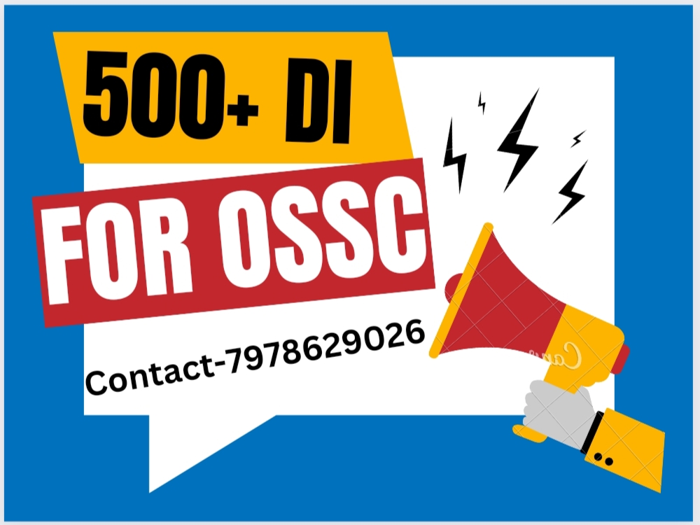 1500+ Special DI For OSSC CGLE & Other Prelim Exam