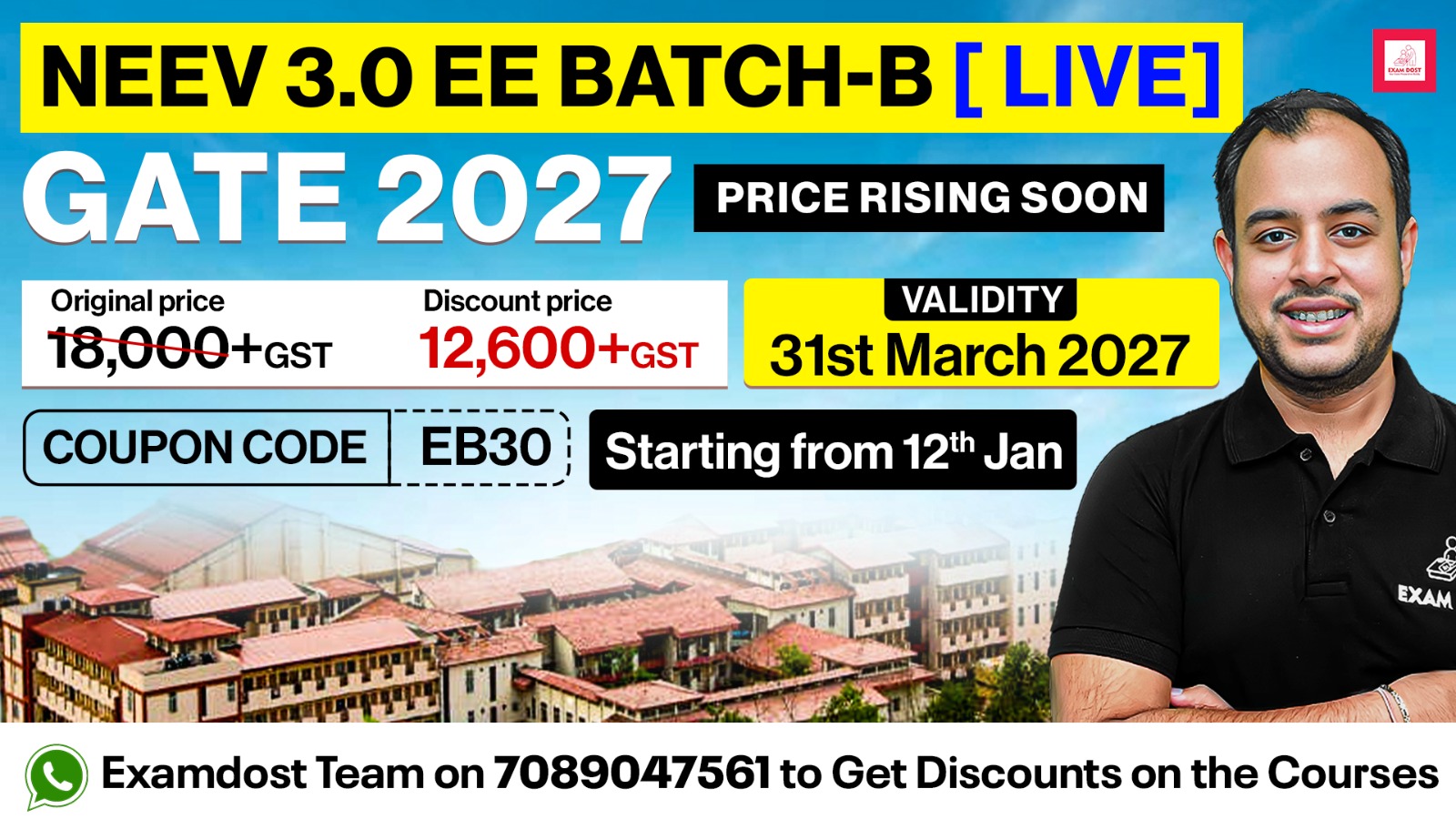 Neev 3.0 EE Batch B for GATE 2027 - Live