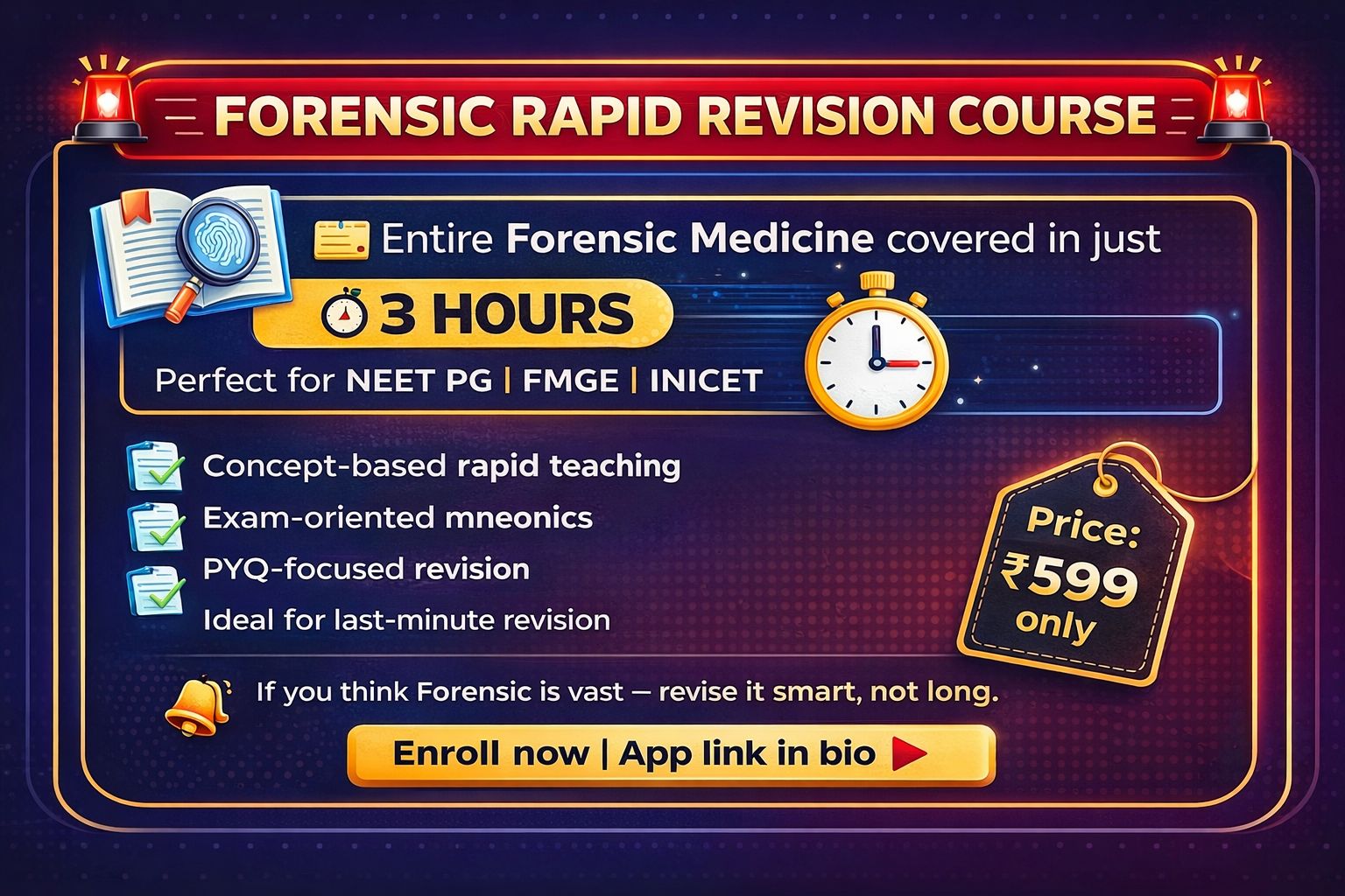 Forensic Rapid revision course 