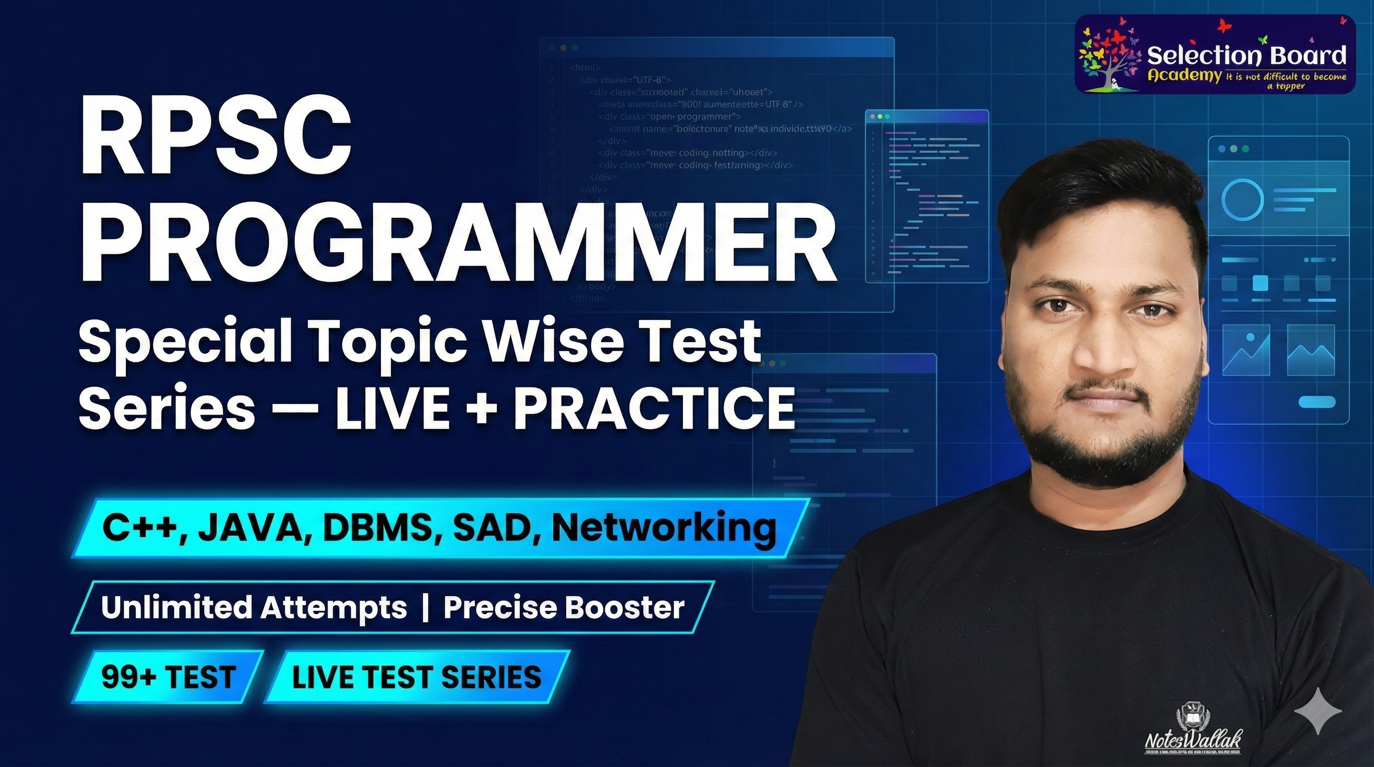 RPSC Programmer || Topic Wise Test - Selection Board Academy
