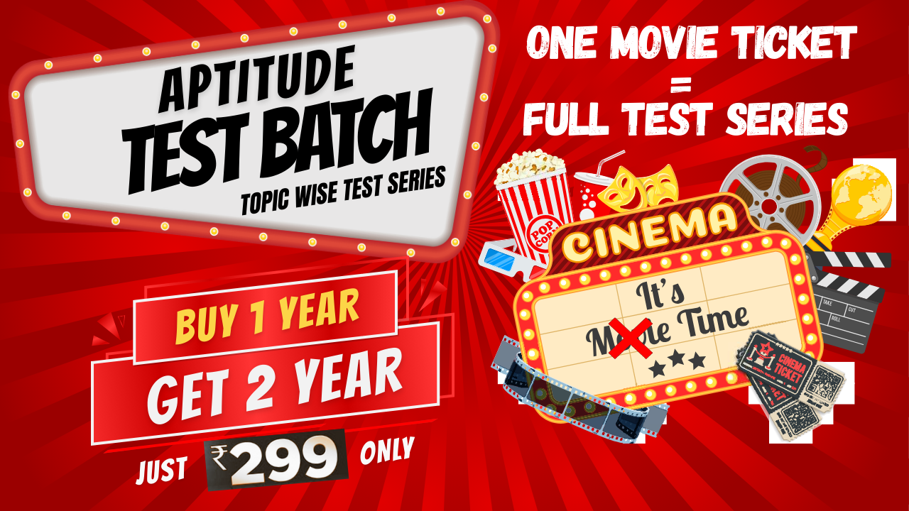 Aptitude Test Series Buy1 Year Get 2 Years Pack