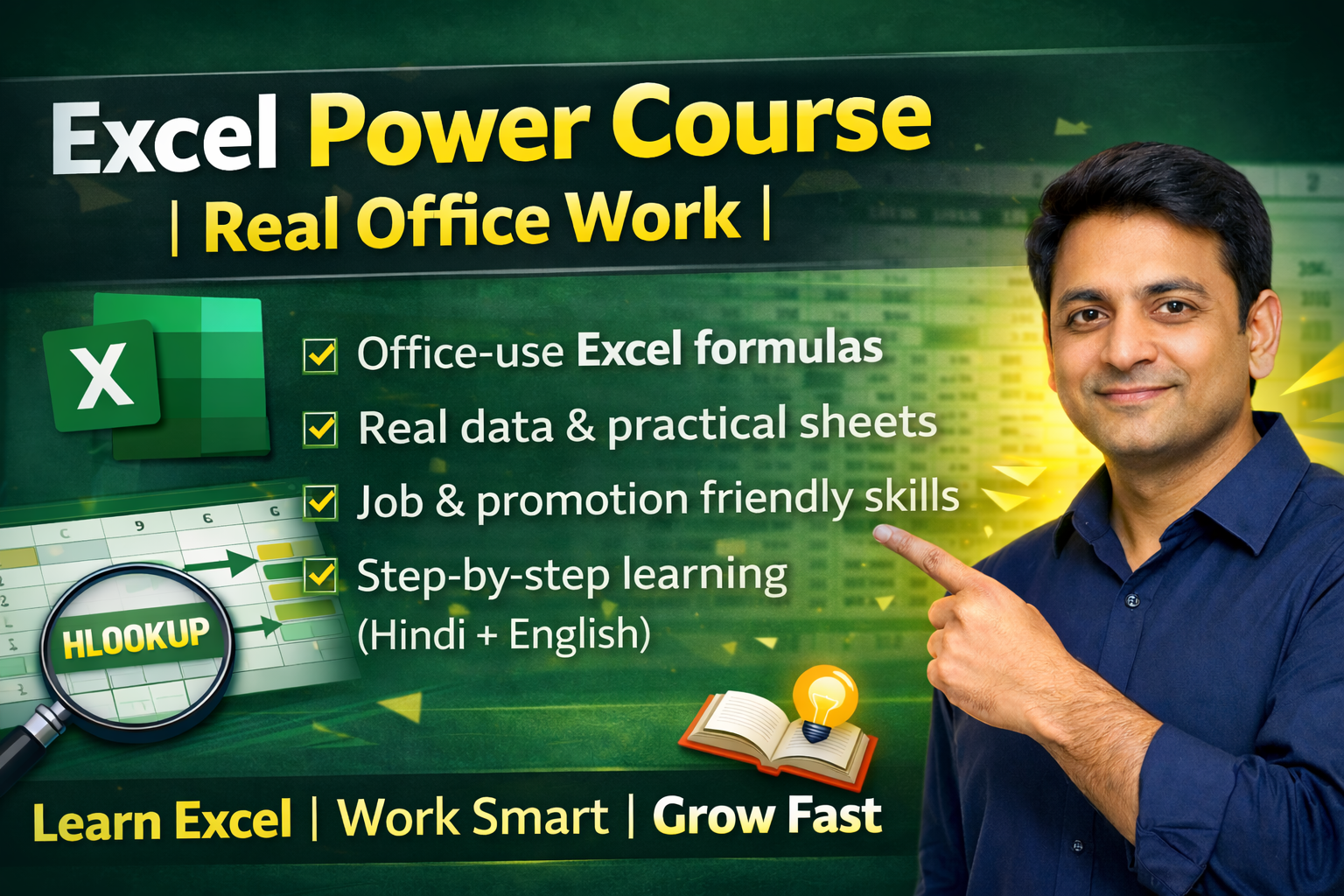 Excel Power Course | Real Office Work