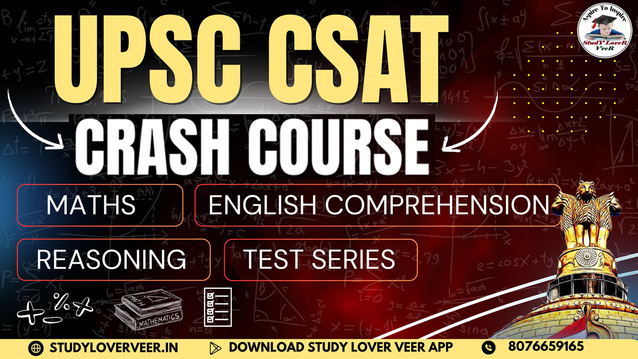UPSC CSAT Crash Course 2026-27