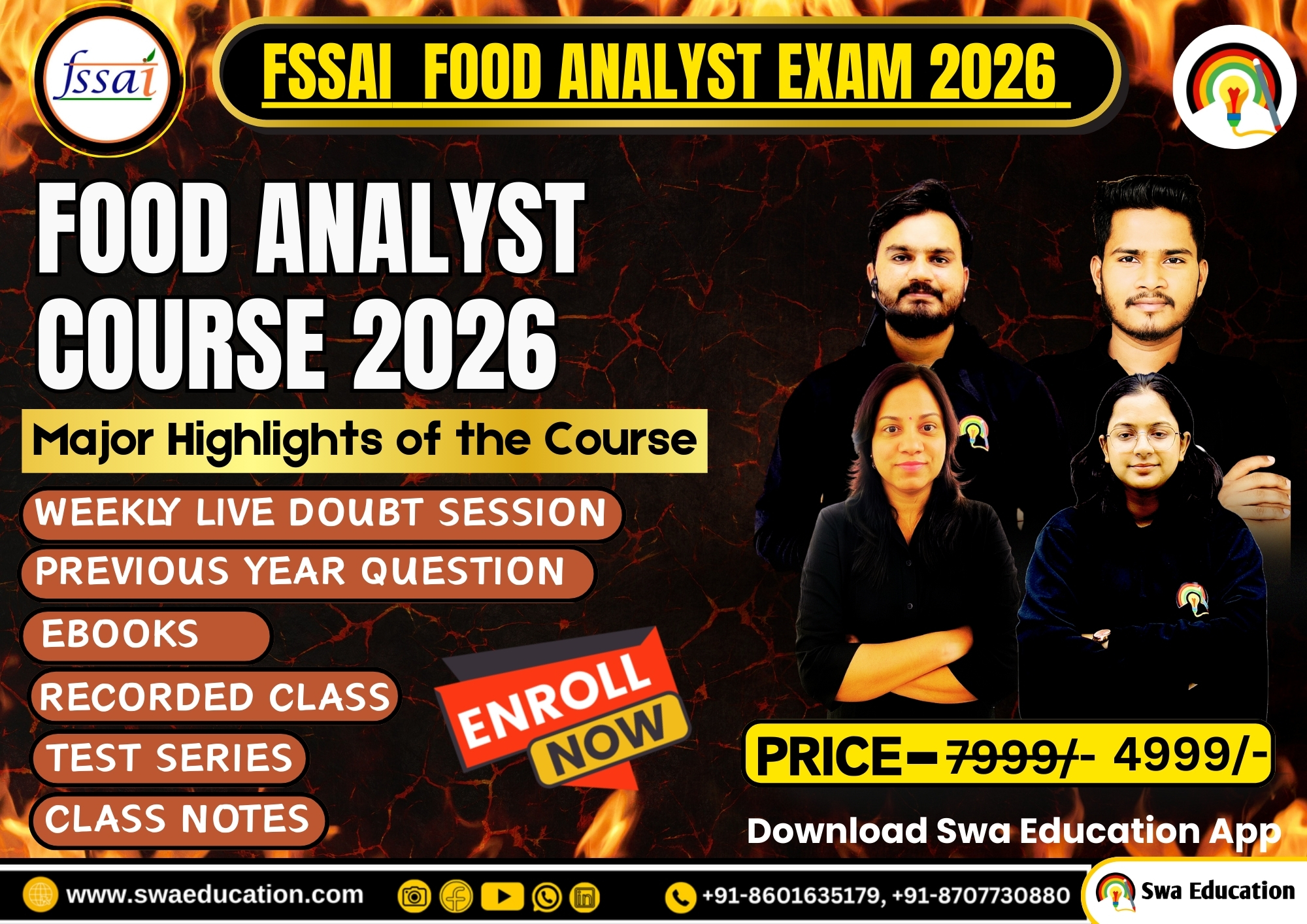 FSSAI FOOD ANALYST & JUNIOR ANALYST 2026