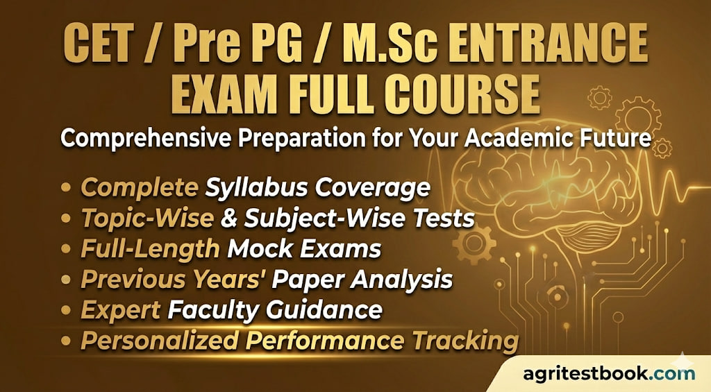 Target M.Sc. Entrance / Pre-PG / CET/ CUET/MGHVV 2025: The 100% Selection Batch (Full Course)