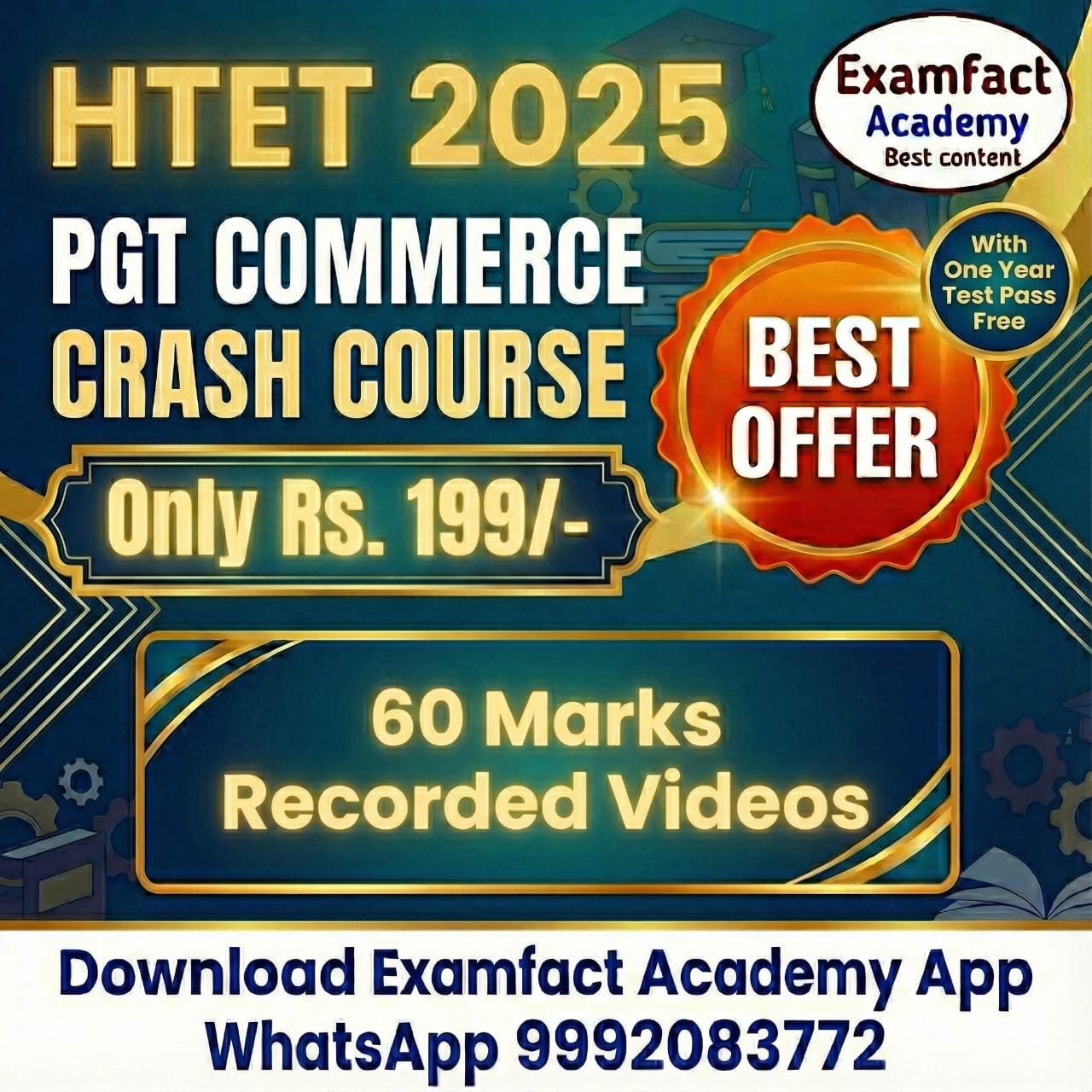 HTET PGT COMMERCE SUBJECT PART