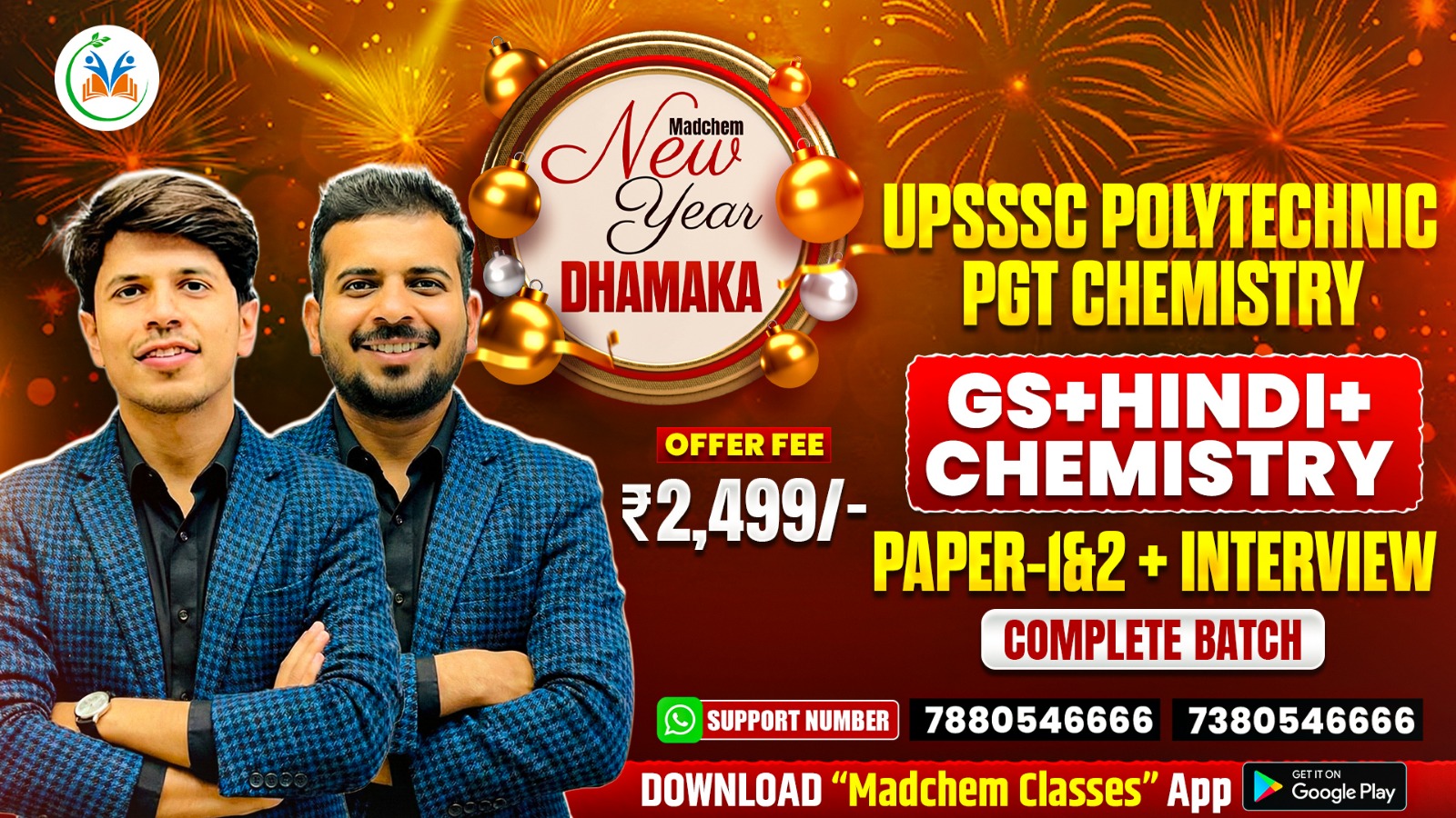 UPPSC Polytechnic PGT Chemistry Vacancy 2025