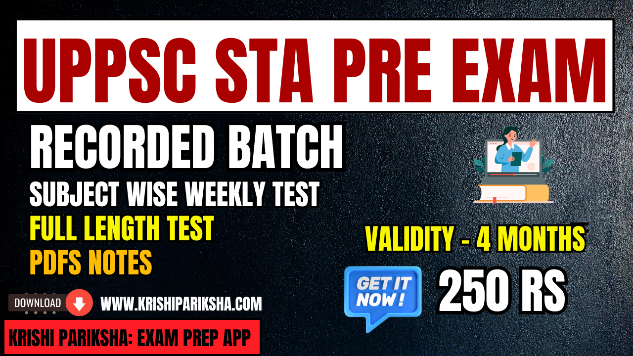 UPPSC STA Pre Exam Online Course