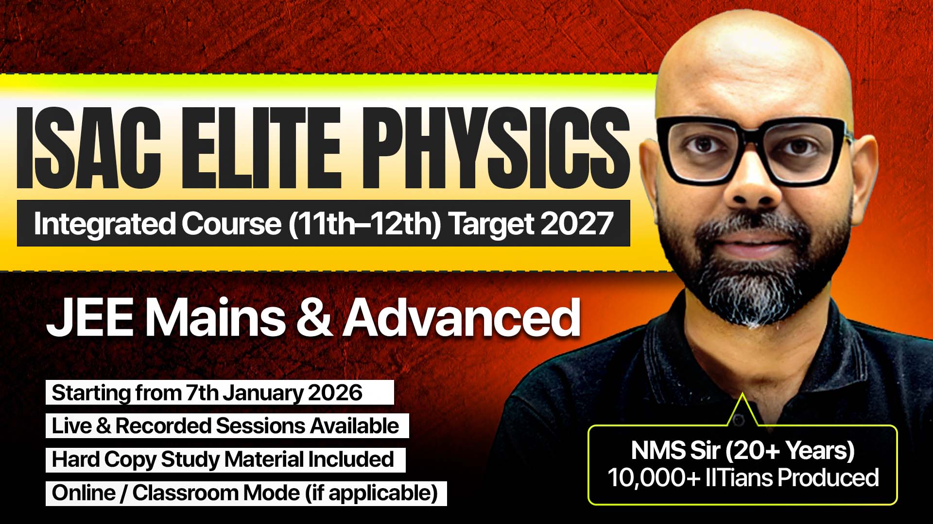 ISAC JEE Elite Physics Integrated Course (11th–12th)