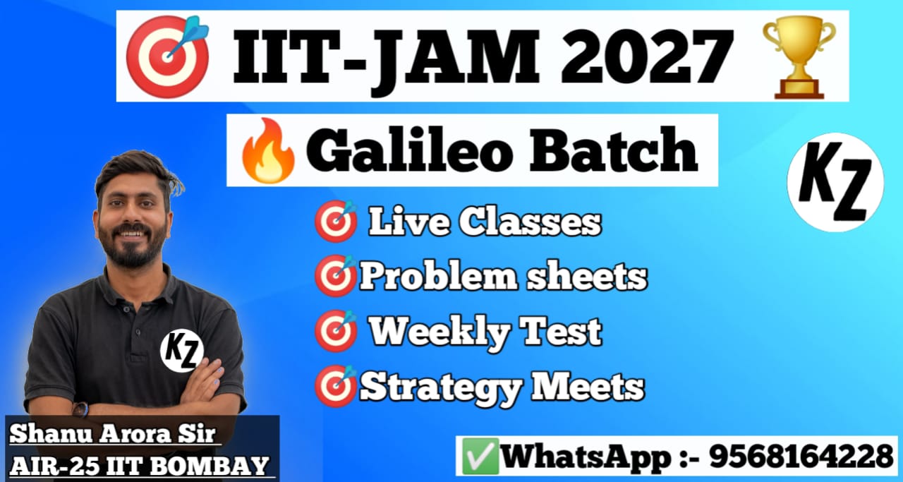 IIT-JAM  & Msc Exams 2027 : Galileo Batch