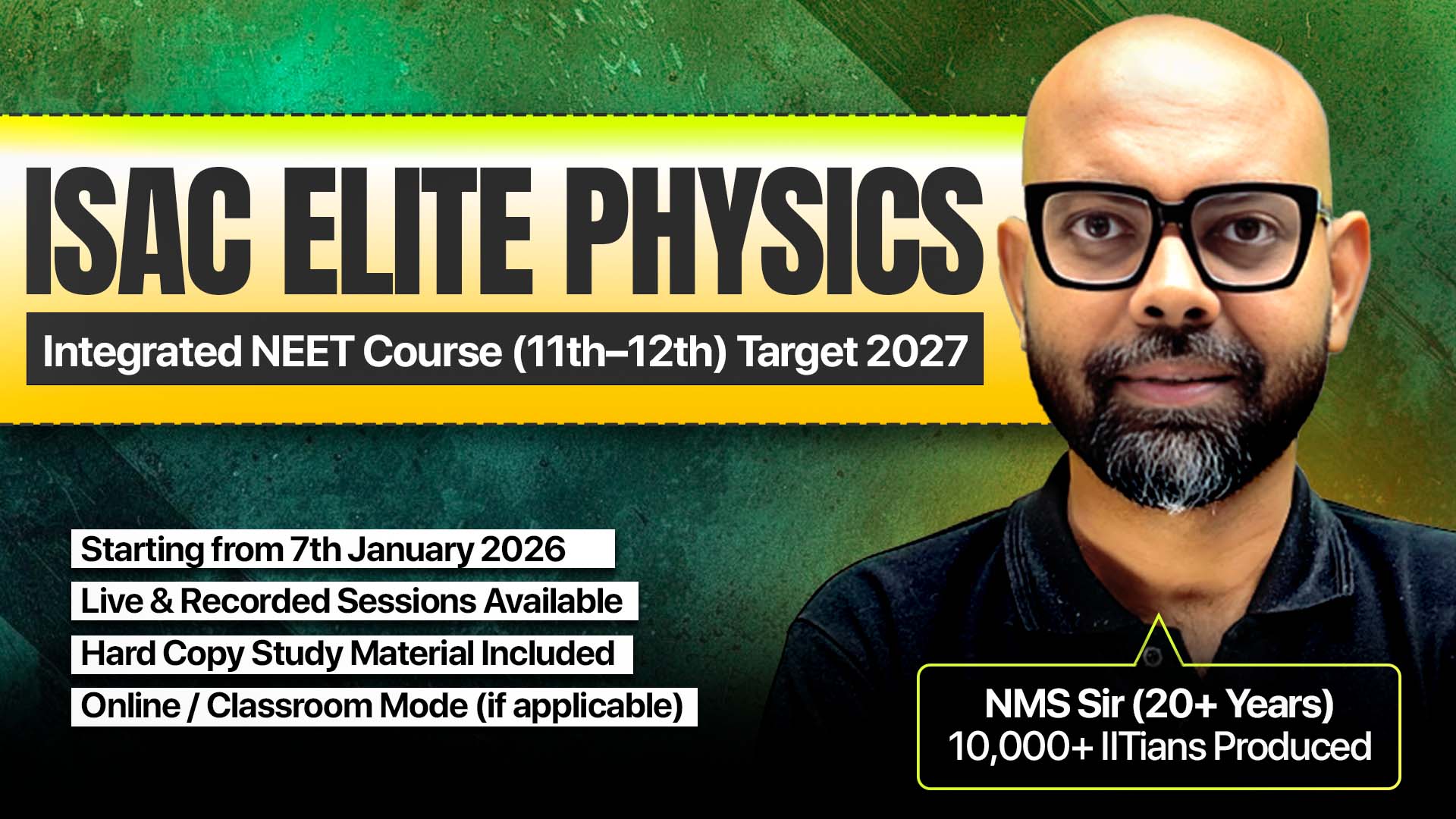 🩺📘 ISAC Elite NEET Physics Integrated Course (Class 11–12)