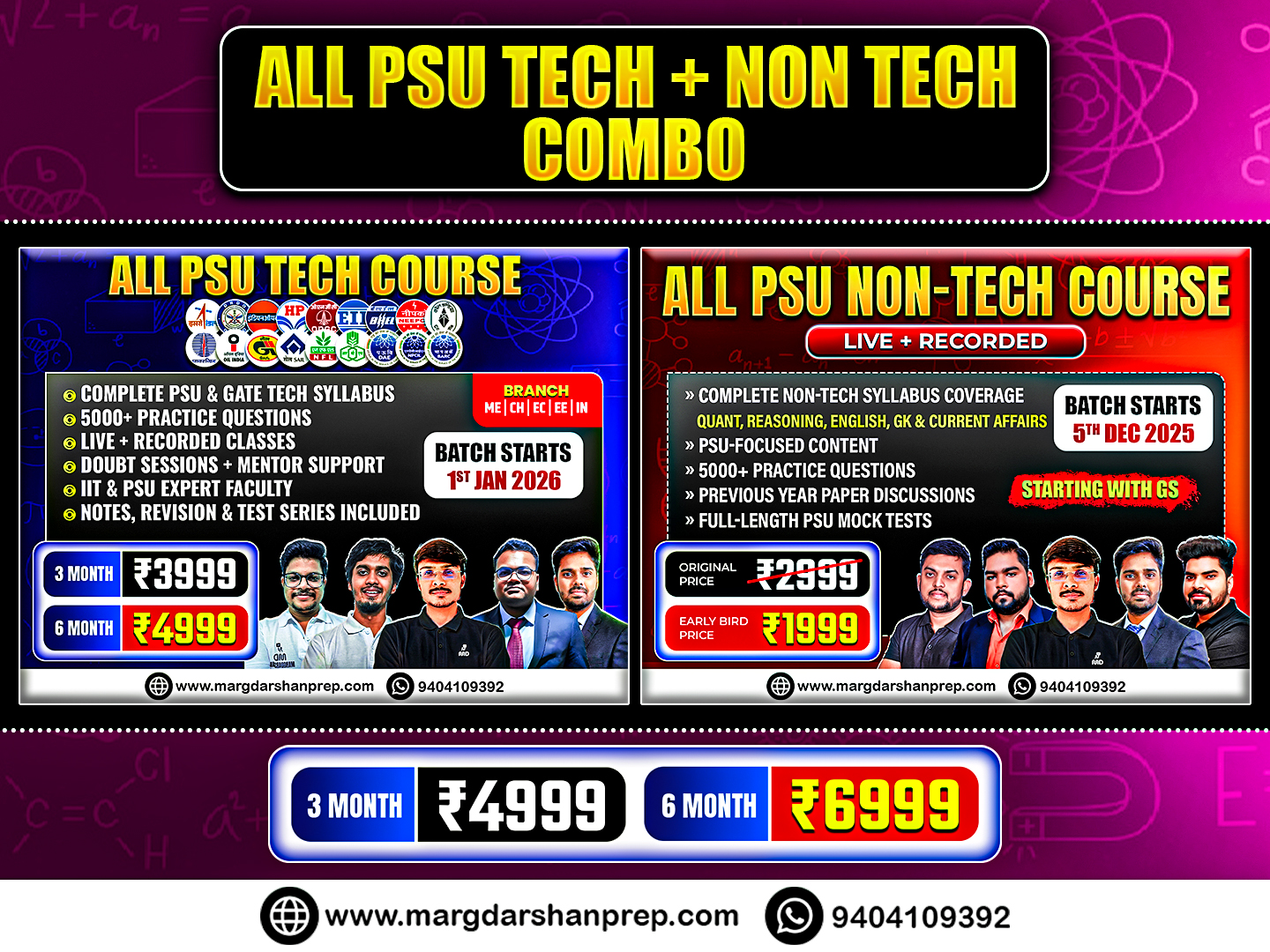 ALL PSU Exam Technical + Non Technical Combo Course (EE/EC/IN)