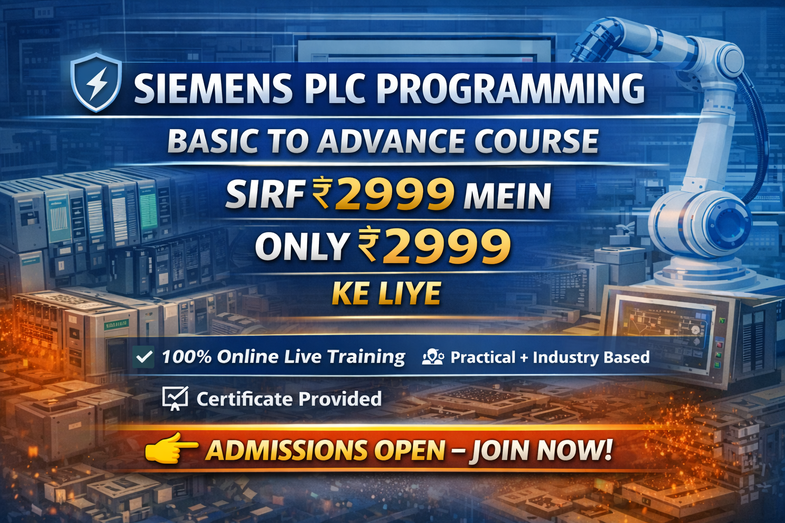 PLC Programming Course | Basic to Advanced | Complete Practical Training