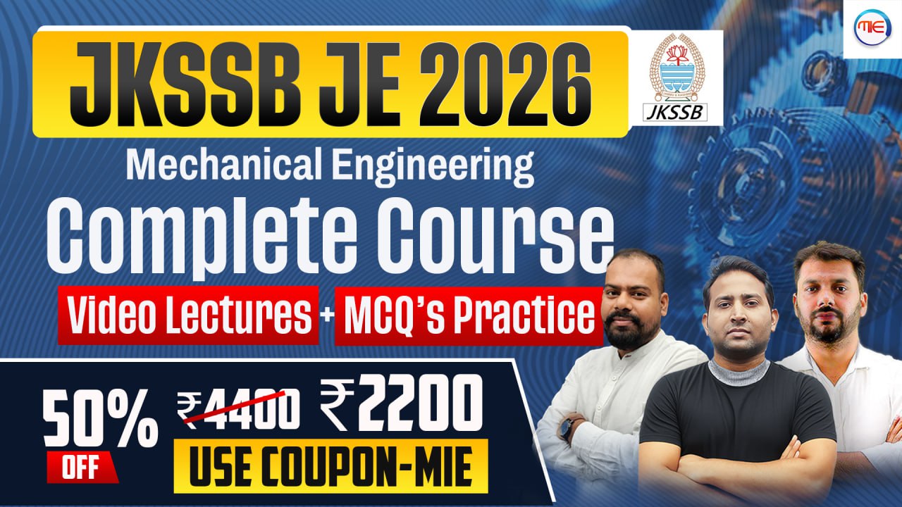 JKSSB JE (Mechanical) 2026 Course