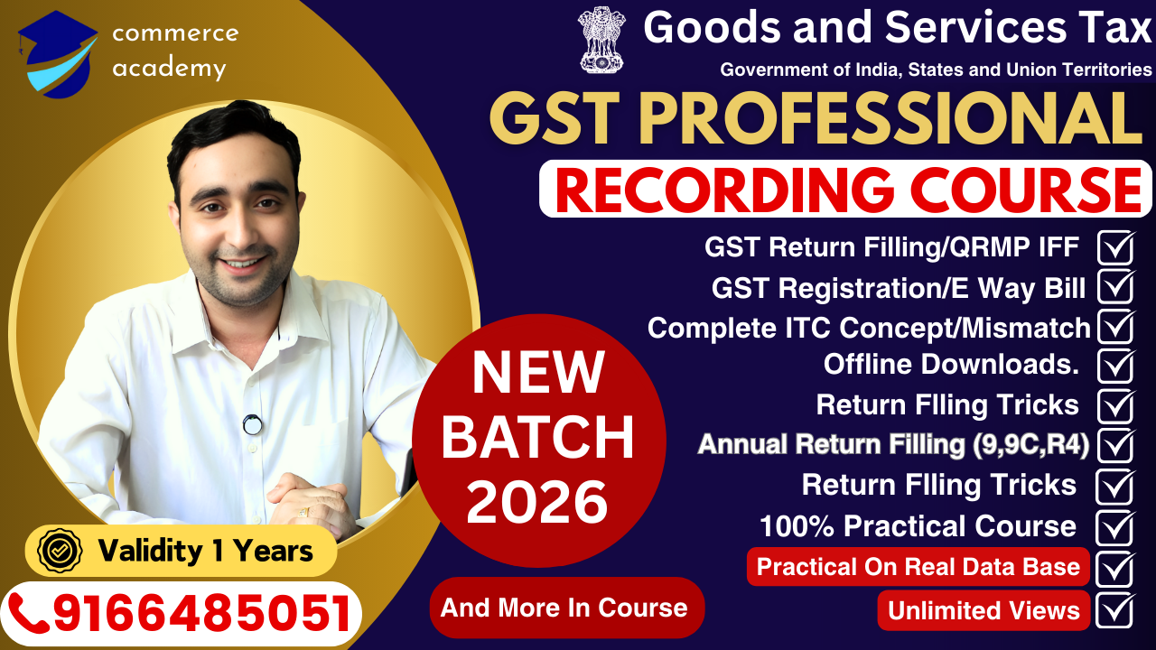 Only GST Return Filling Course | Live Class Recording Course Updated 2026