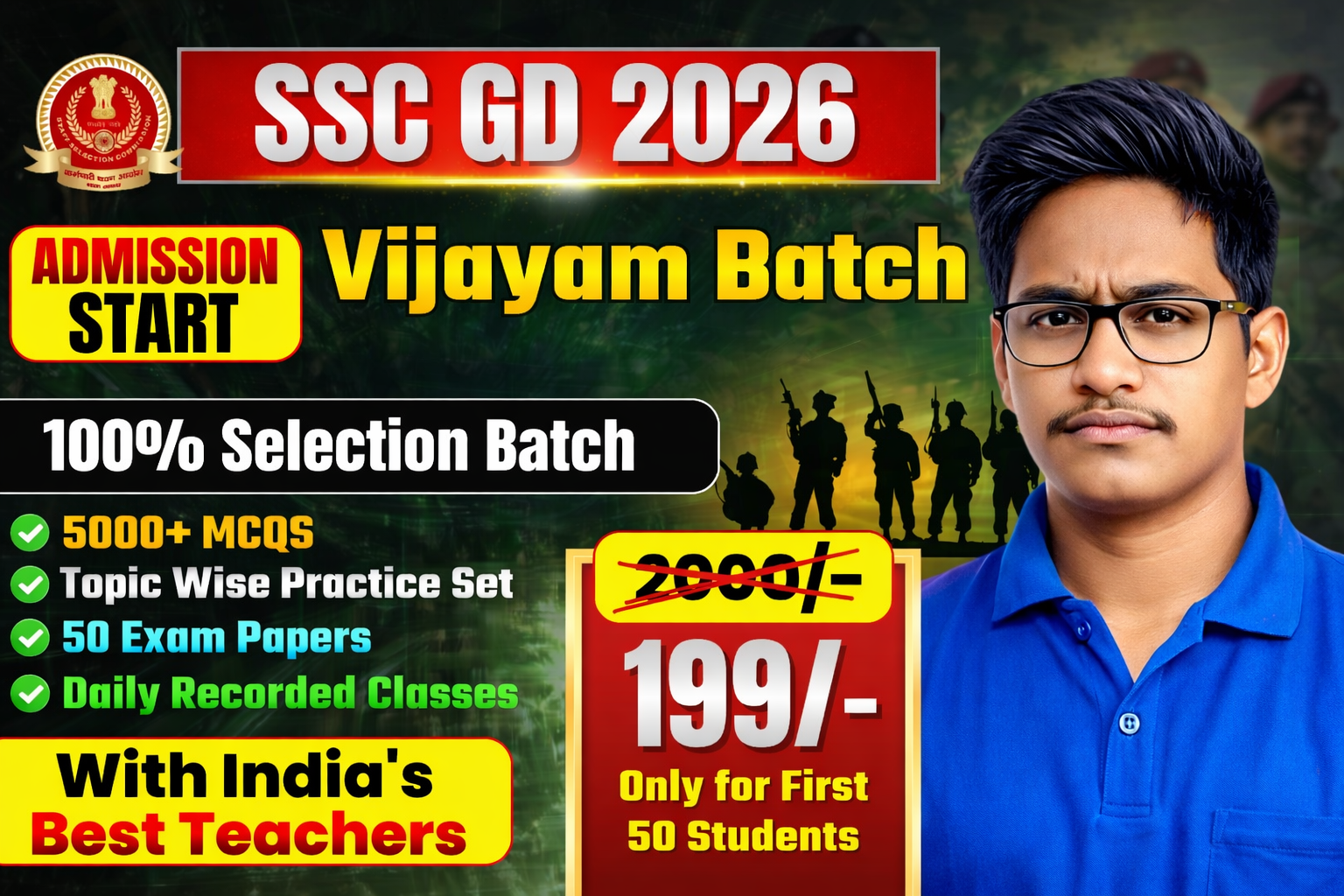SSC GD 2026 Full Course - Vijayam Batch