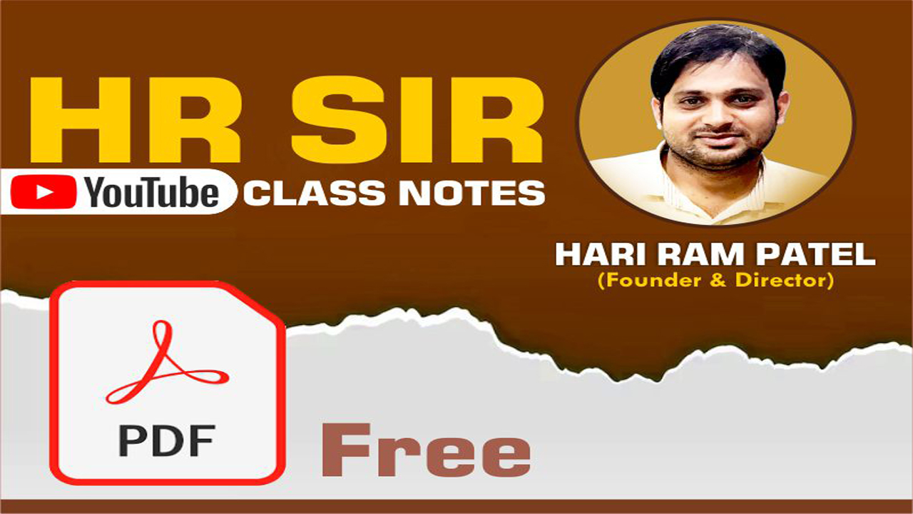 HR PATEL SIR YOU TUBE NOTES