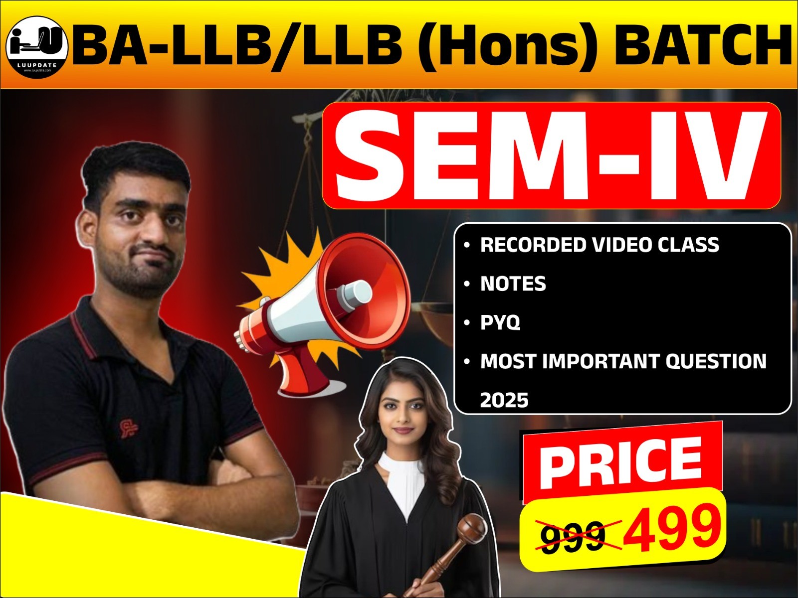 LLB HONS/BA LLB SEM IV