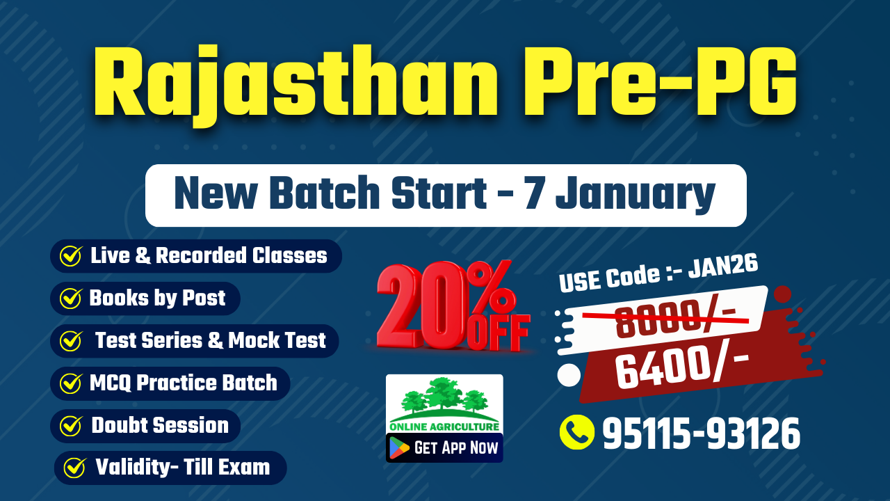 Rajasthan Pre-PG New Batch - 7 January 2026