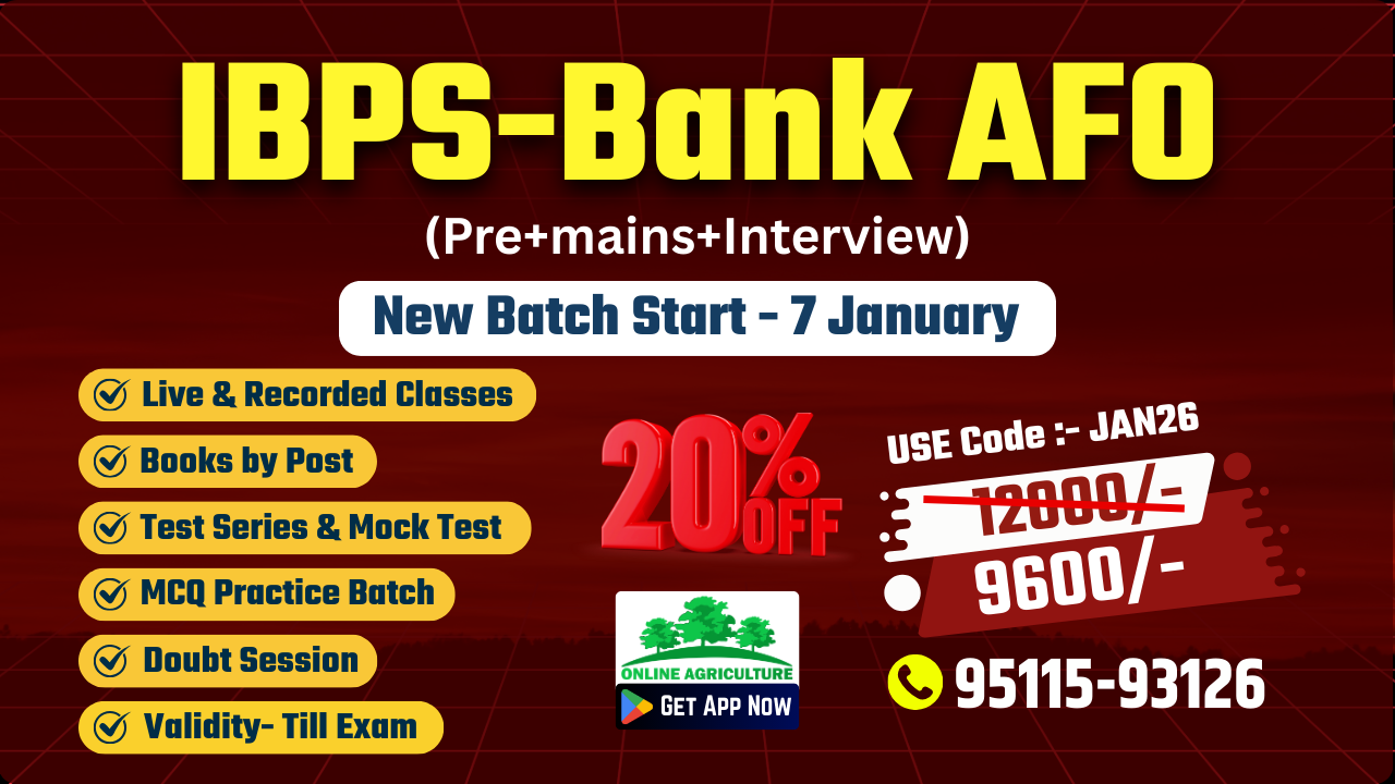 IBPS-Bank AFO (Pre+mains+Interview) New Batch Start - 7 January 2026