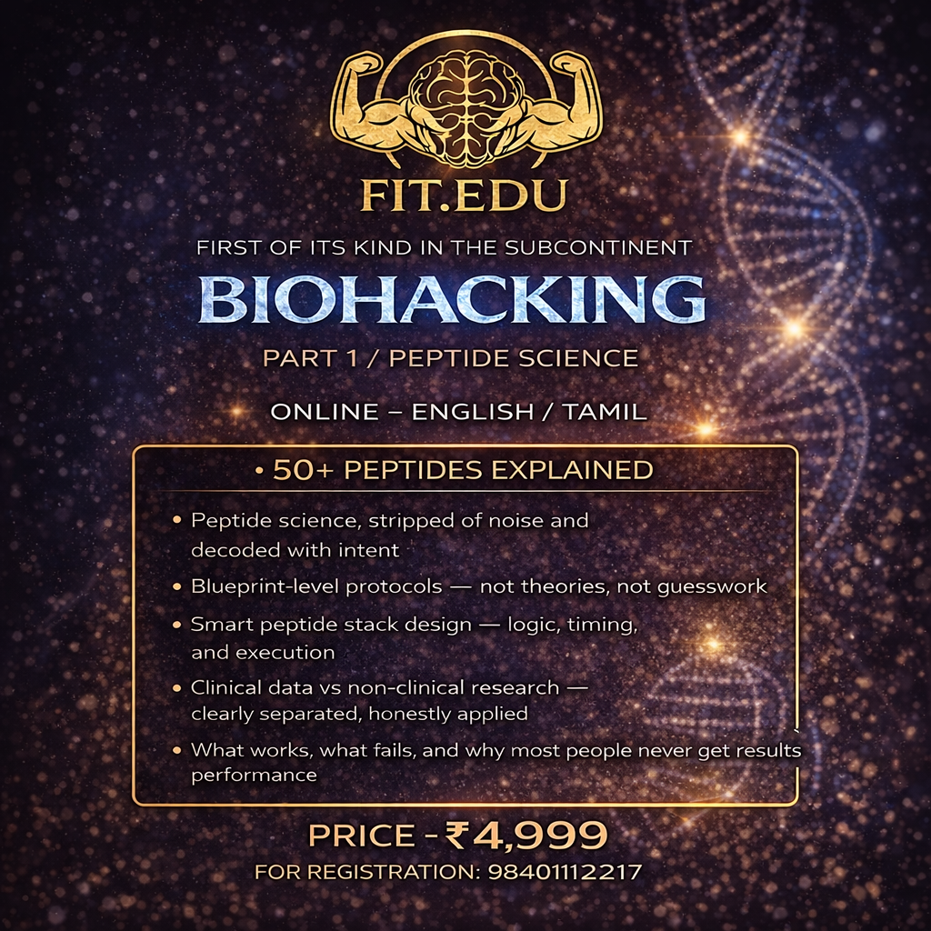 BIOHACKING - PART 1 - PEPTIDE SCIENCE FULL PAYMENT 