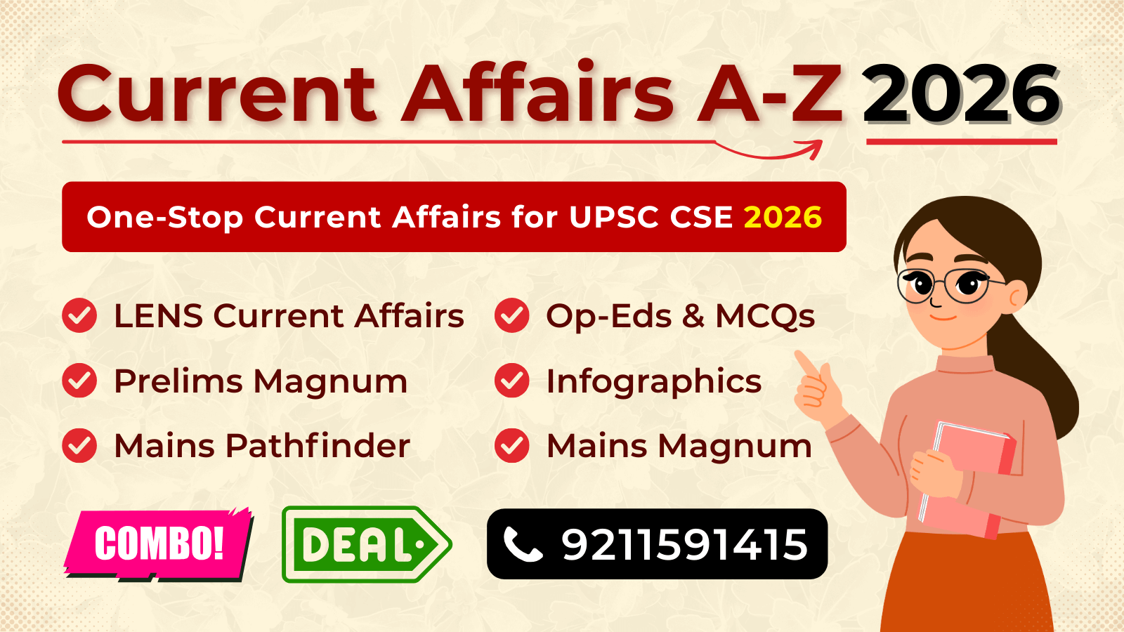 Current Affairs A-Z for UPSC 2026 (Prelims & Mains) (PDF Magazines)