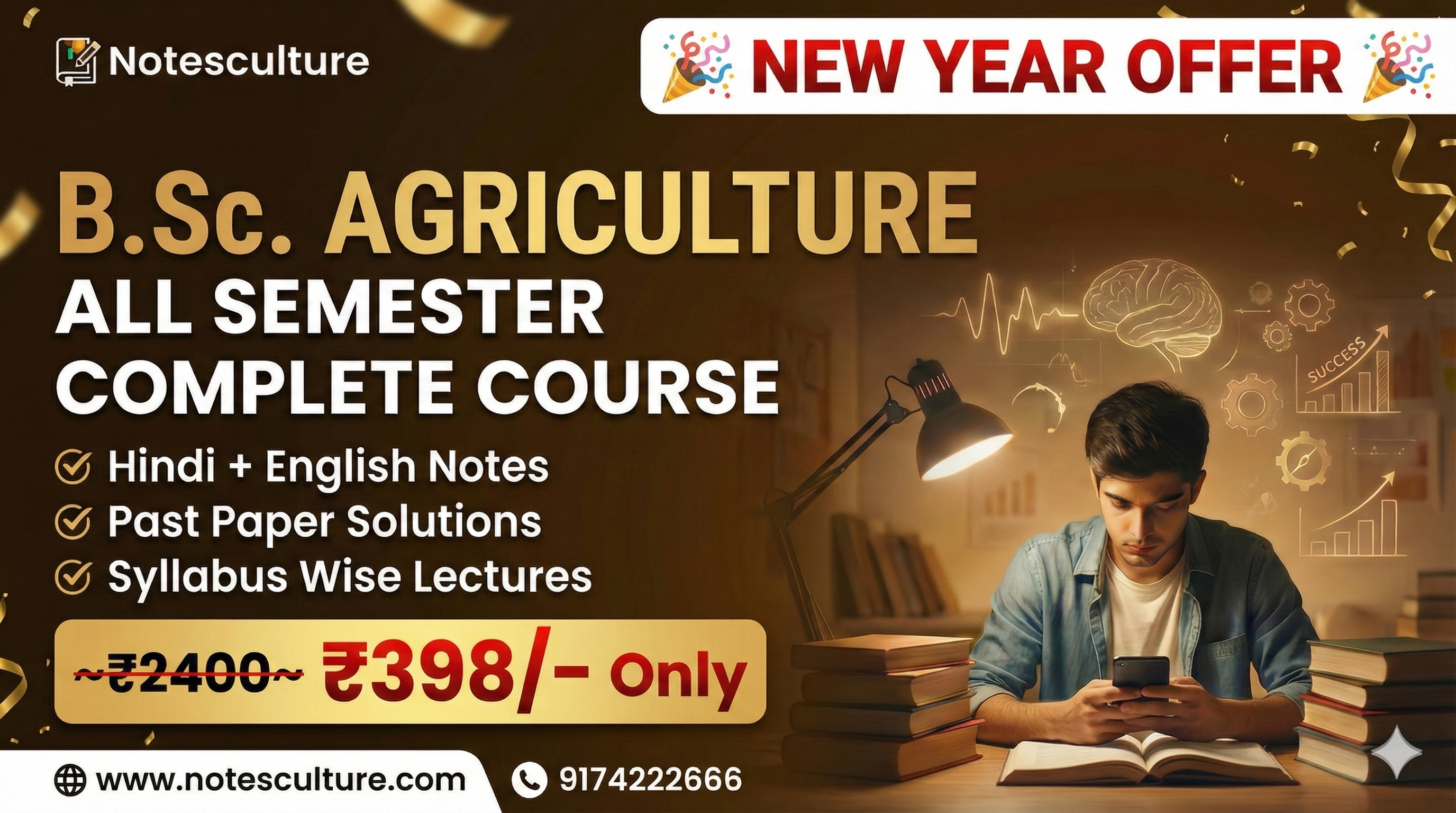 # All Semester B.Sc. Agriculture (Notes ,Videos & Previous year papers solved)