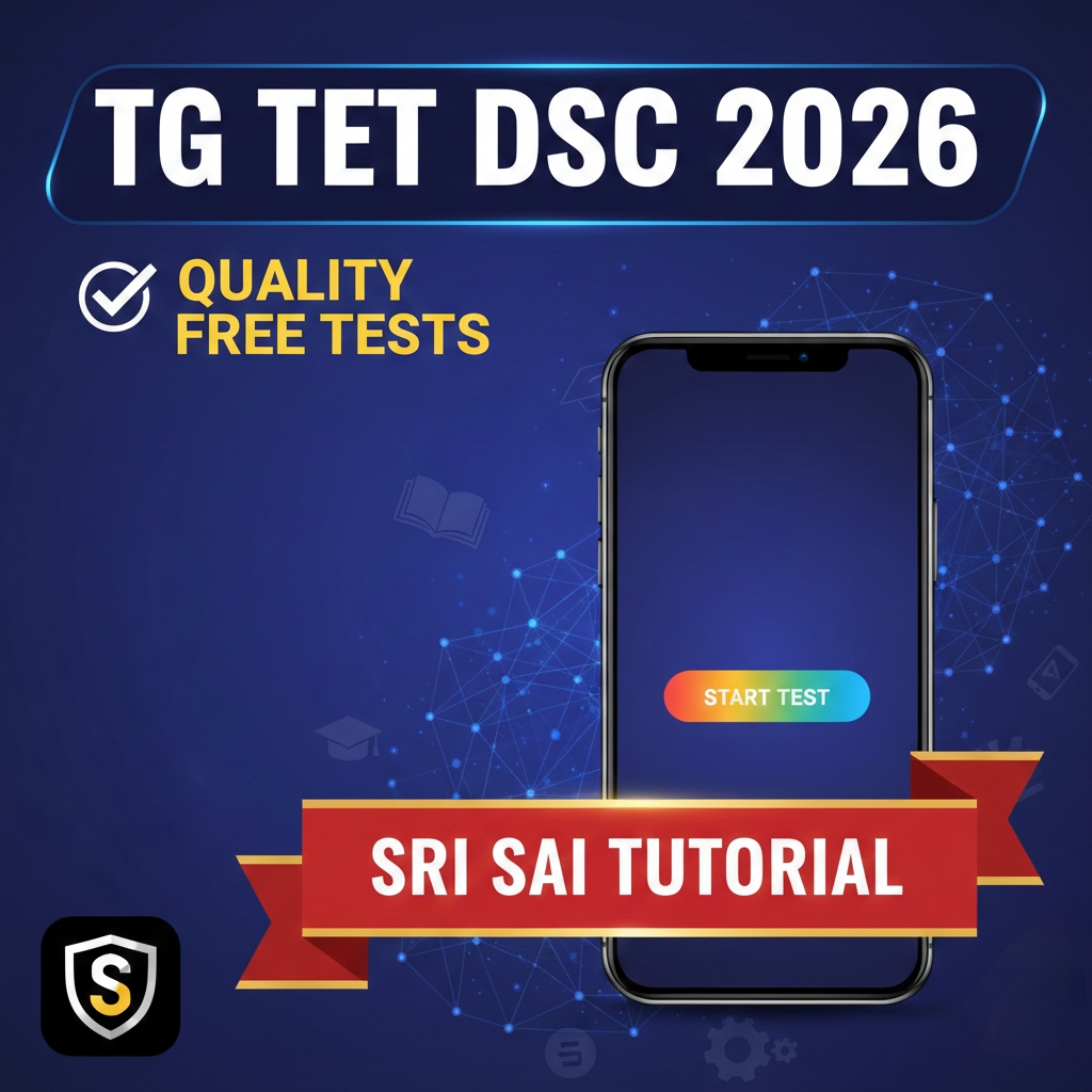 FREE TESTS FOR TG TET DSC 2026