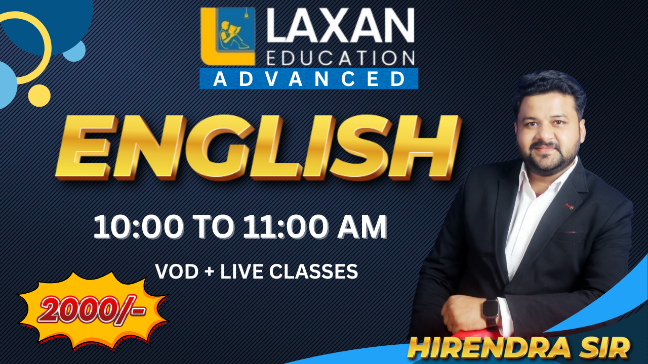 ENGLISH BY-HIRENDRA SIR - 10:00 AM