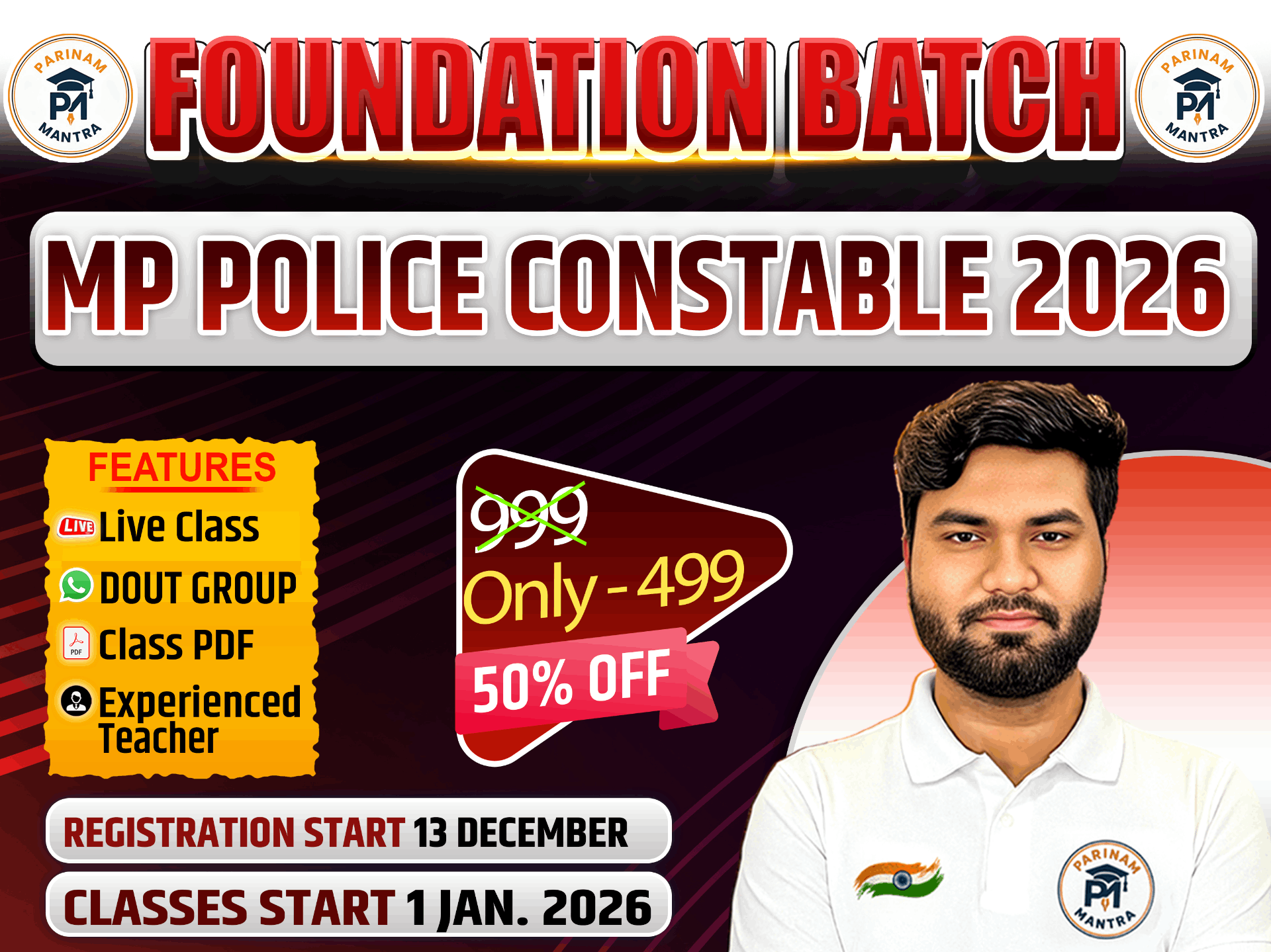 MP Police Constable 2026 Foundation Batch