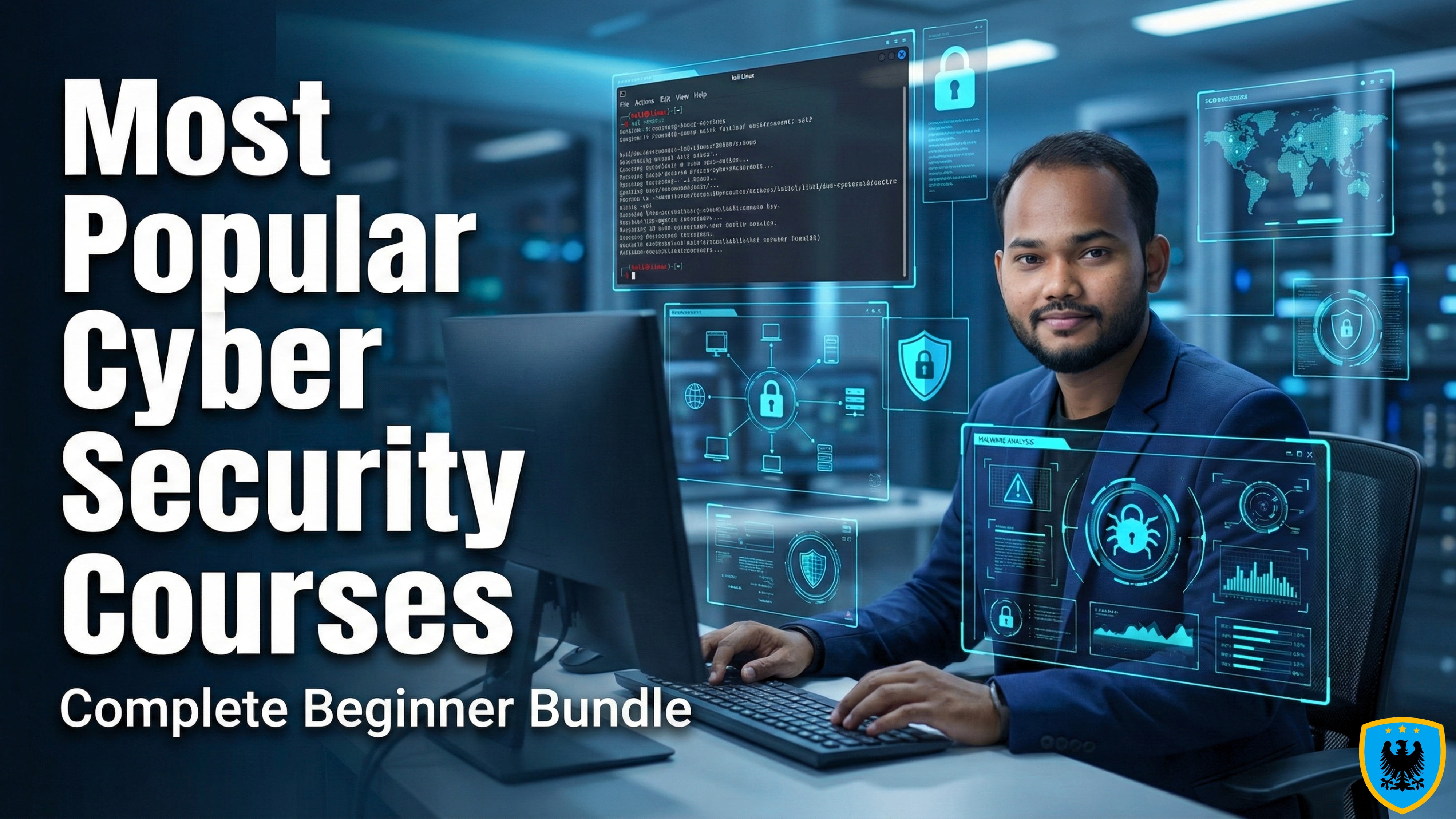 Most Popular Cyber Security Courses – Complete Beginner Bundle