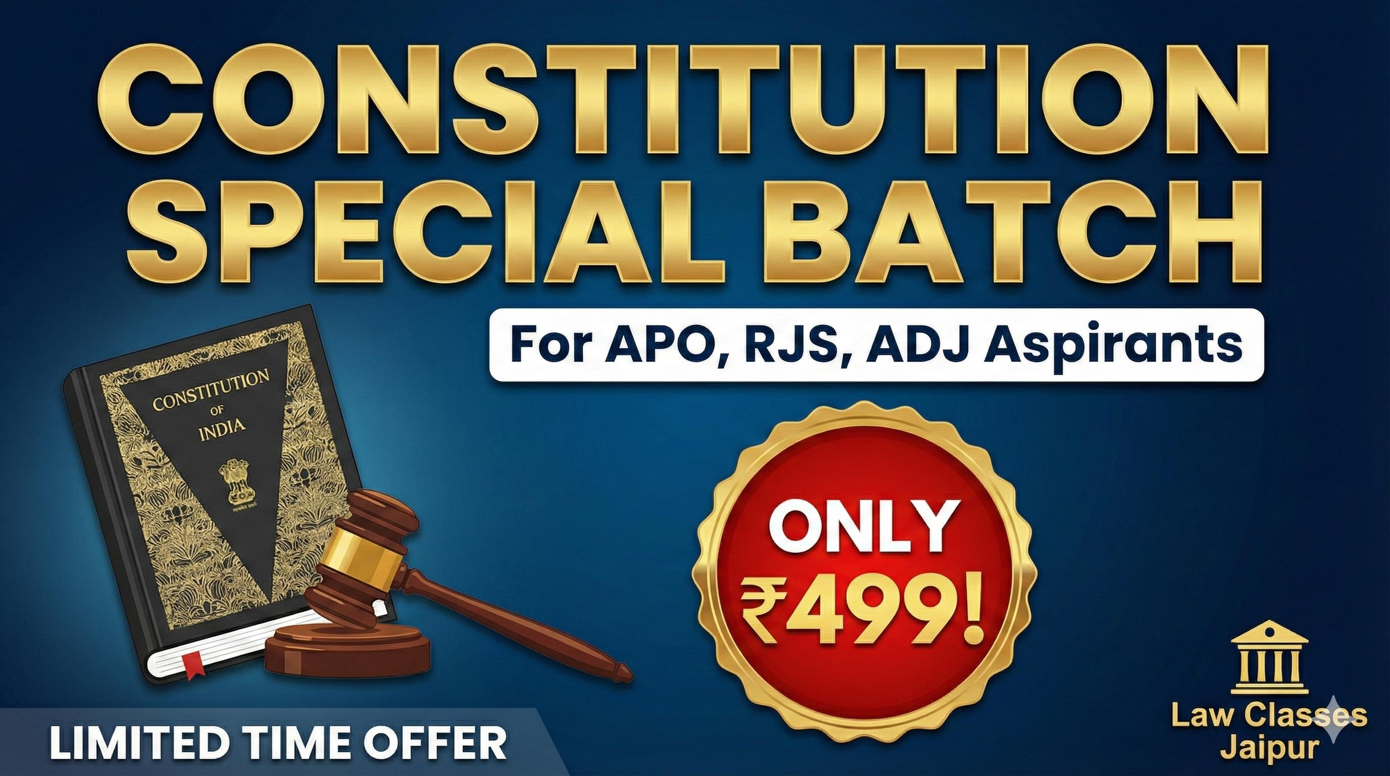 CONSTITUTION SPECIAL BATCH