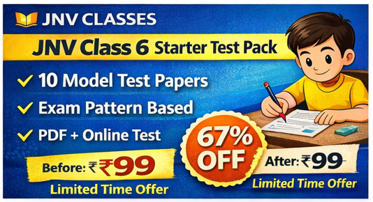 (04) JNVST 2026 Class 6 | 10 Practice Sets with Video Solutions