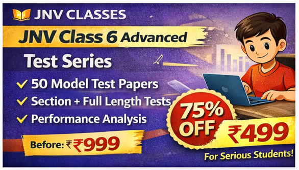 (02) JNV 2026 Class 6 | 50 Model Papers for Entrance Exam