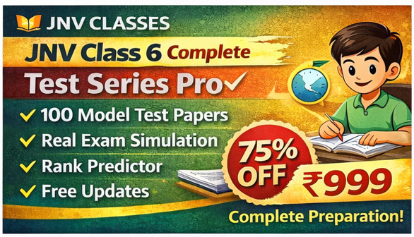 (01) Navodaya Vidyalaya 2026 Class 6: 100 Practice Sets